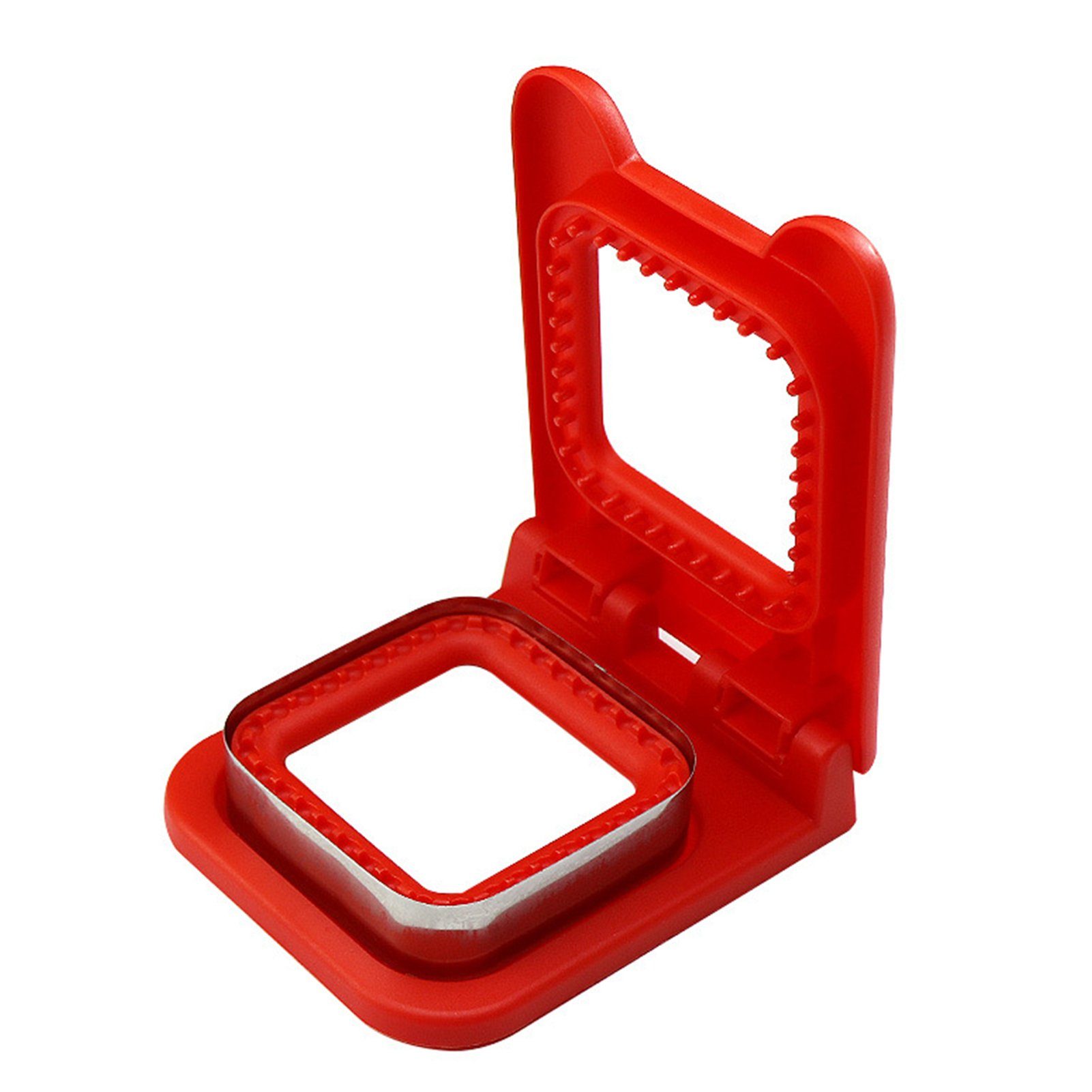 Blusmart Runder/quadratischer Einfach Rot Sandwichschneider, Ausstechform Versiegelungsgerät,
