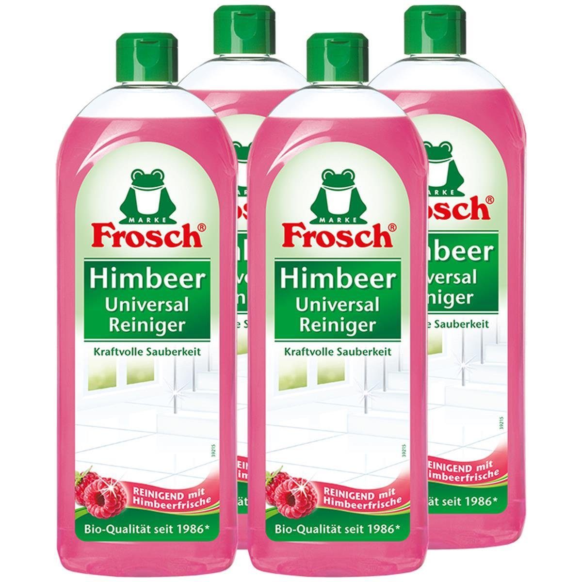 Himbeer FROSCH Universal-Reiniger (4er ml Kraftvolle Sauberkeit Allzweckreiniger Frosch - 750