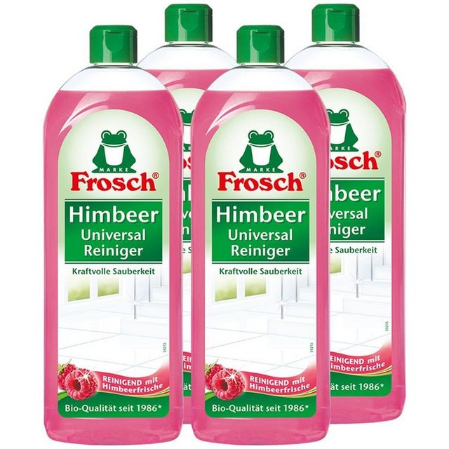 FROSCH Frosch Himbeer Universal-Reiniger 750 ml – Kraftvolle Sauberkeit (4er Allzweckreiniger
