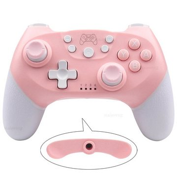 HYTIREBY Wireless Controller für Nintendo Switch/PC/IOS/Android Gamepad Gaming-Controller (mit programmierbarer Funktion Double Shock, 6-Axis Gyroscope Gamepad)
