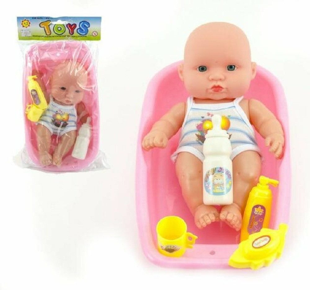 TEDDIES Babypuppe TEDDIES Baby in der Badewanne