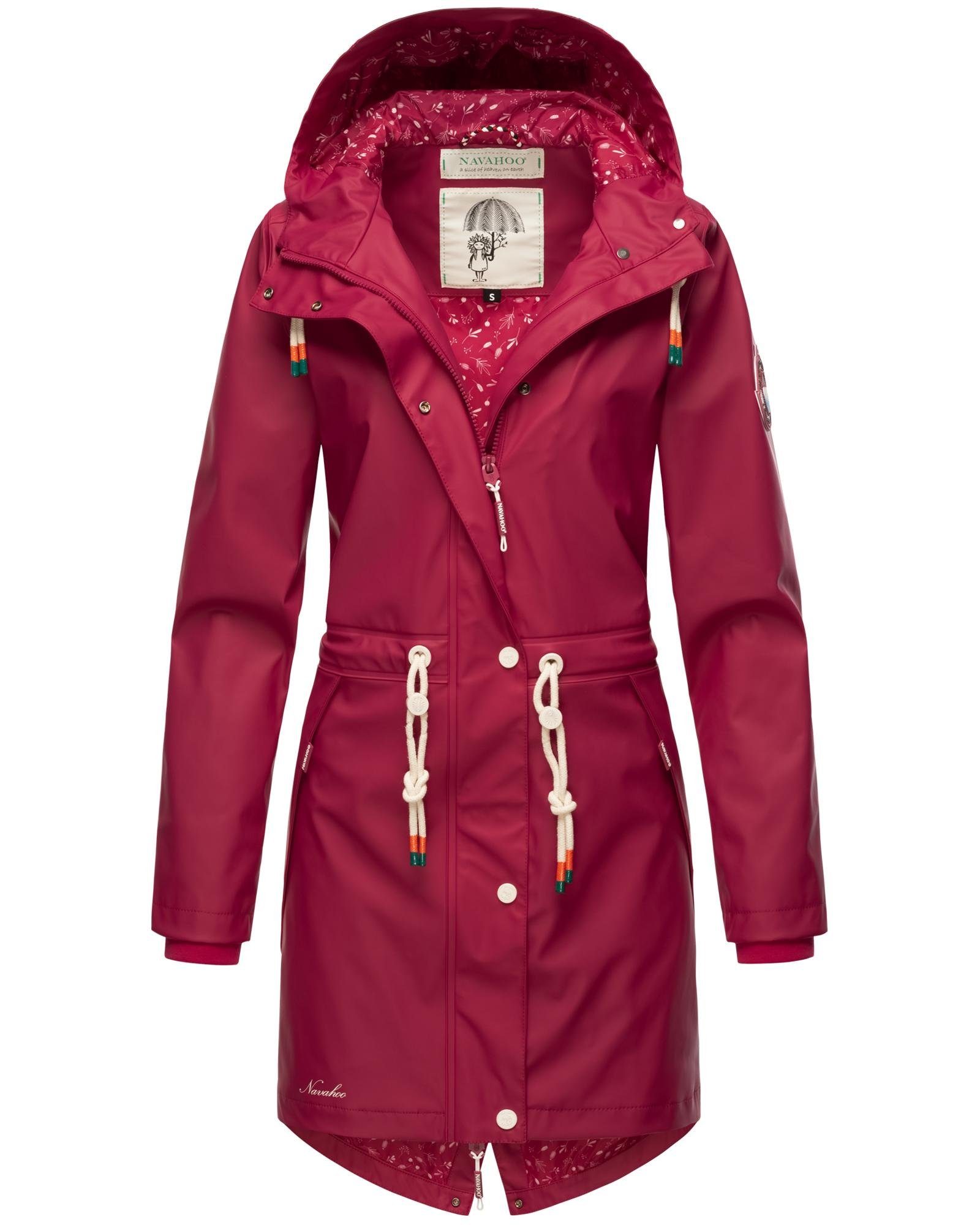 Navahoo Regenjacke Tropical Stormoo modischer Regenmantel Damen fuchsia Outdoor