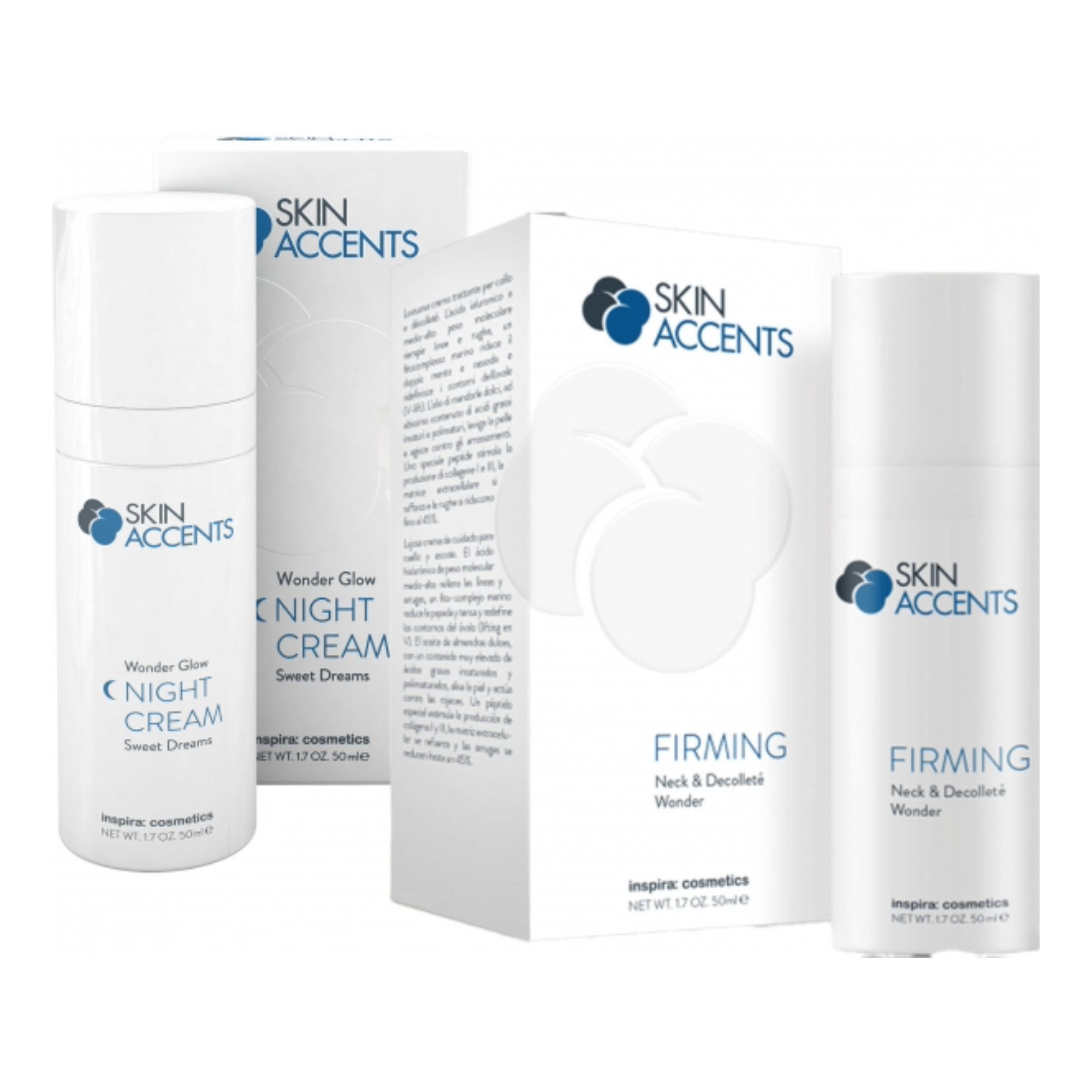 Gesichtspflege-Set SET WONDER GLOW CREAM + FIRMING NECK & DECOLLETÉ CREAM