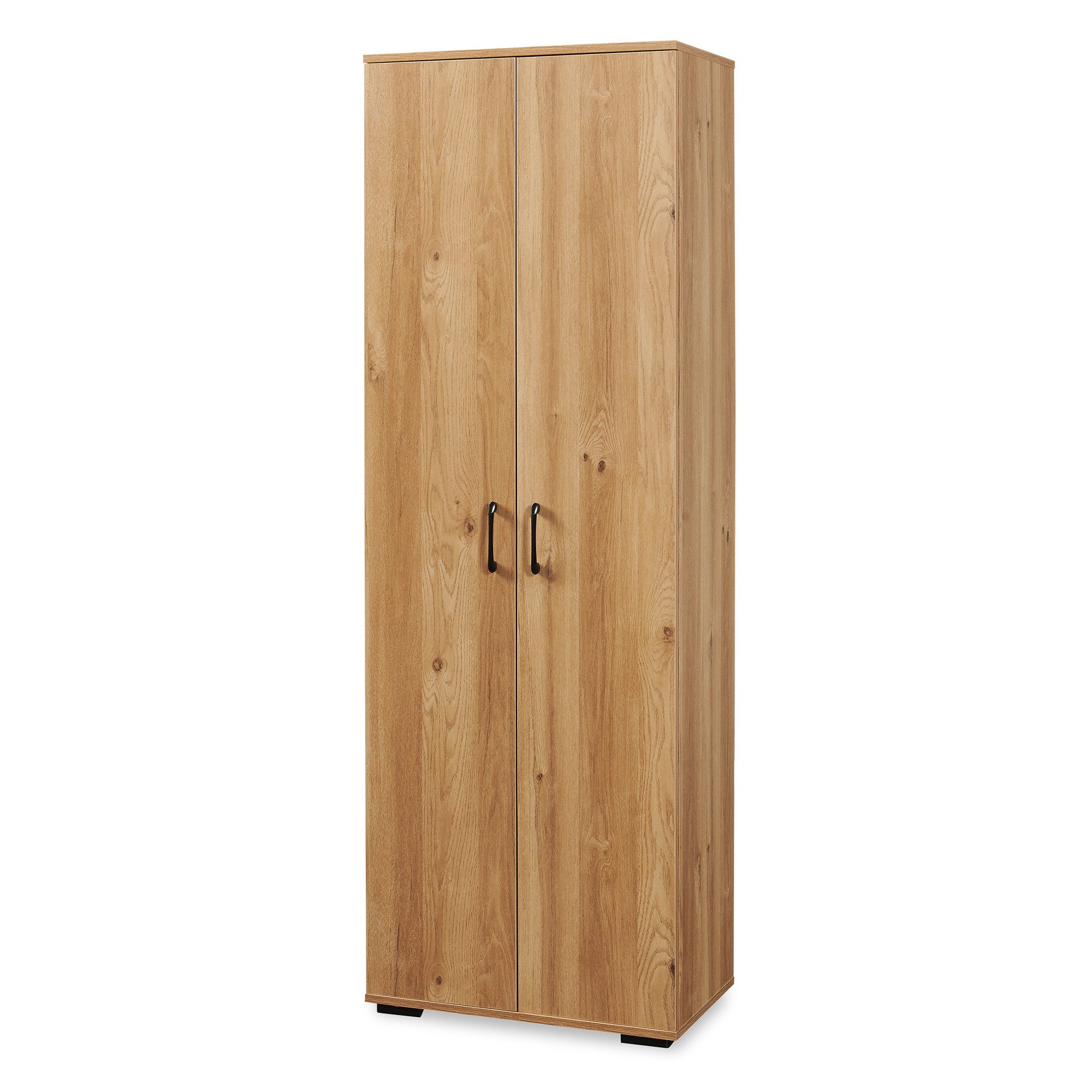 en.casa Mehrzweckschrank »Chalvefted« mit 2 Türen 175 x 60 x 35 cm Eicheoptik