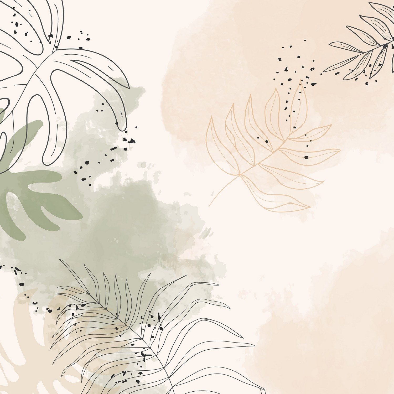 Wallario Möbelfolie Botanisches Aquarell