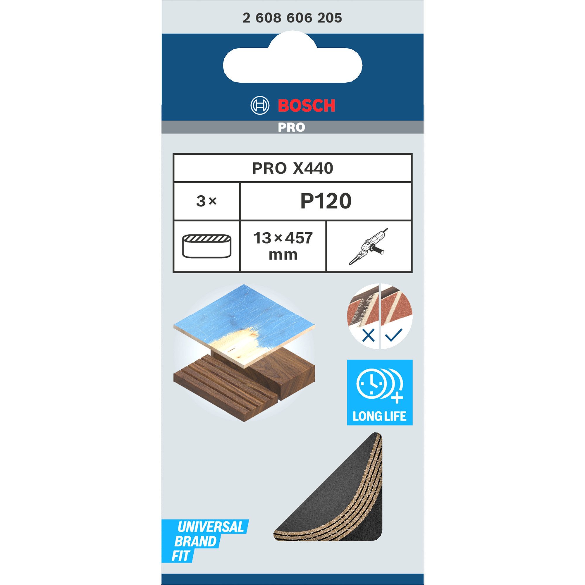 Thumbnail - Bosch Professional Schleifpapier Bosch Professional Schleifband X440 Best for Wood