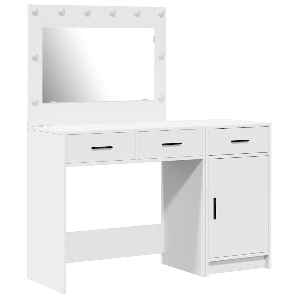 vidaXL Schminktisch Schminktisch 2 Stk. Weiß 40 x 41 x 75 cm Holzwerkstoff (2-St)