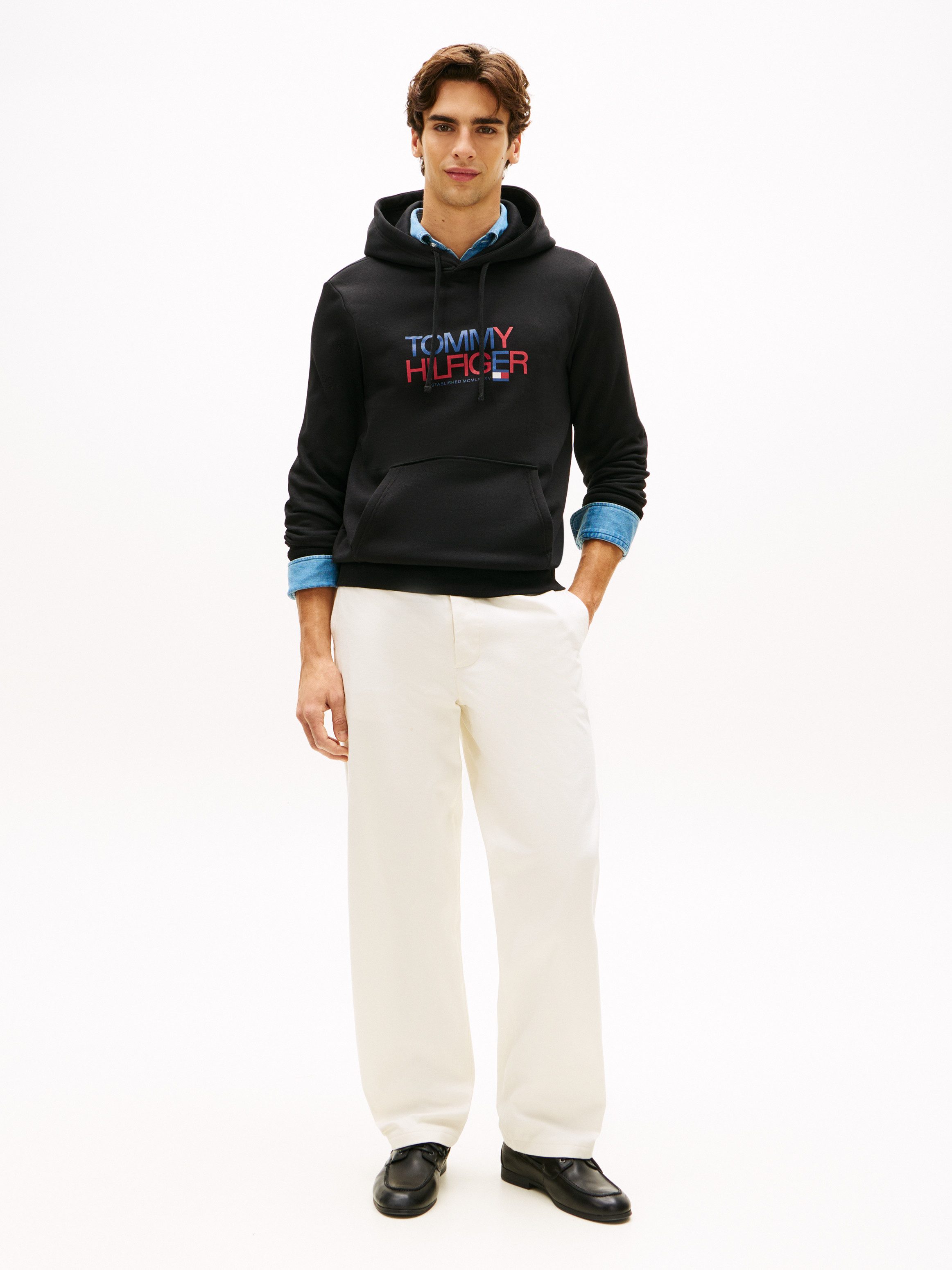 Tommy Hilfiger Kapuzensweatshirt BRAND LOVE BIG TEXT Regular fit mit Kapuze