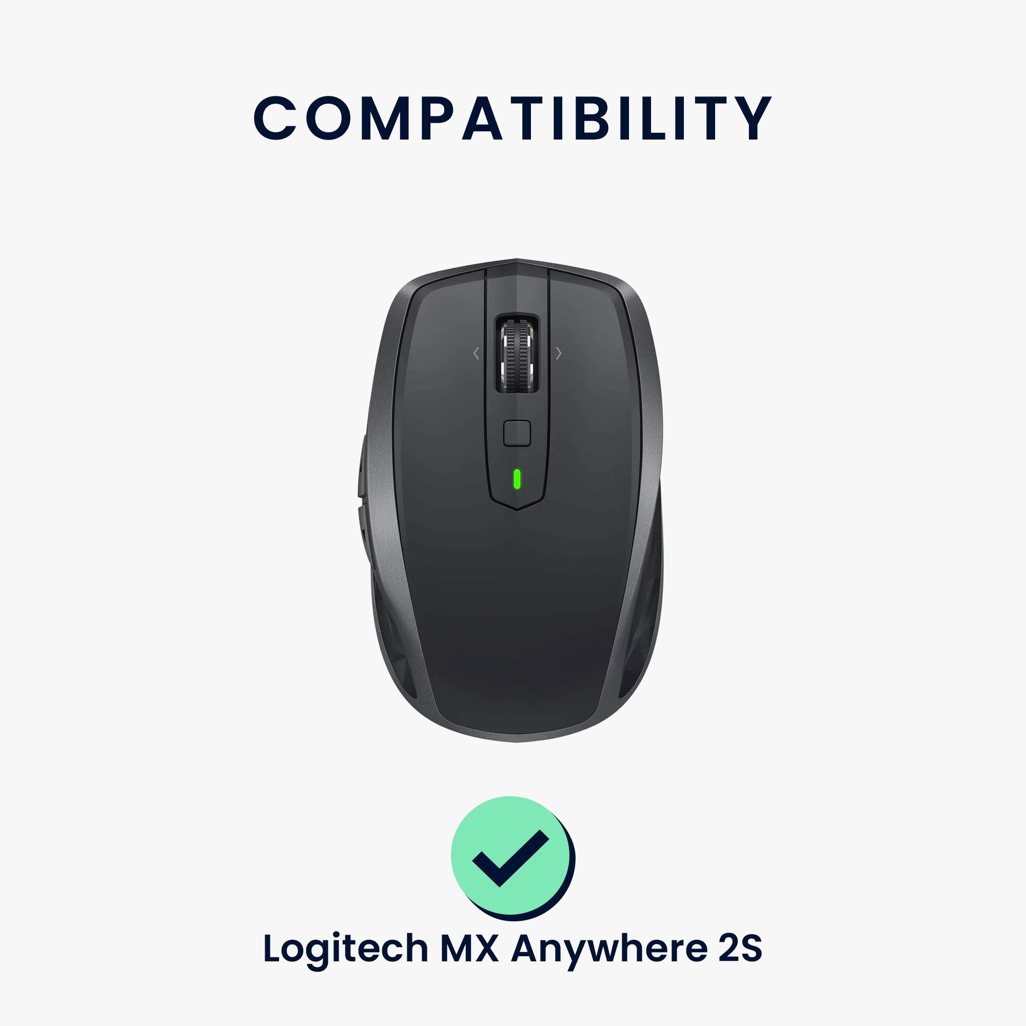 kwmobile Mausfüße Mouse Feet Sticker für Logitech MX Anywhere 2S (1-St), Ersatz Glider Mausfüße passgenau - Glides in Schwarz
