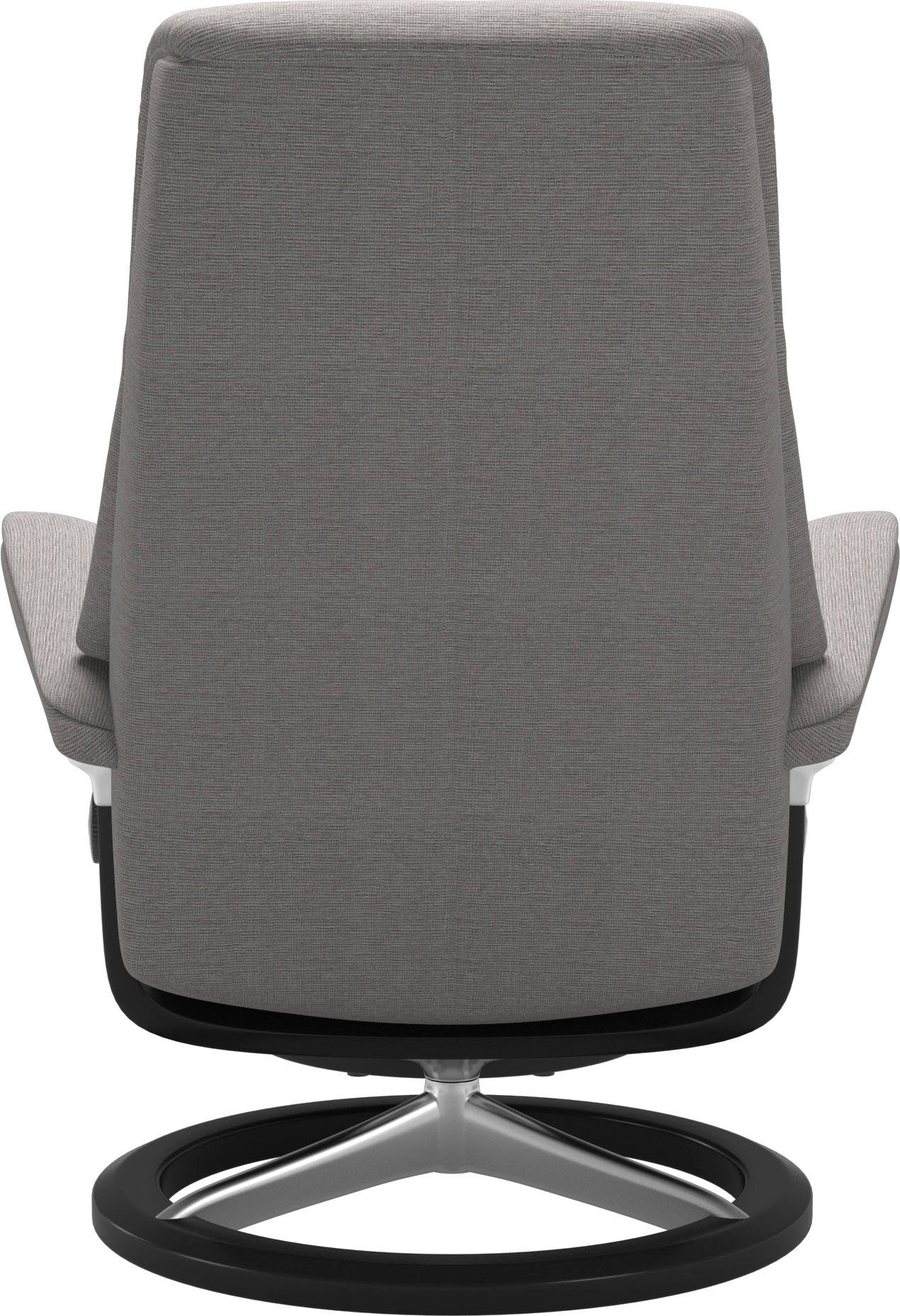 Stressless® Signature Relaxsessel View Hocker), mit Base, S,Gestell Größe Relaxsessel mit (Set, Schwarz