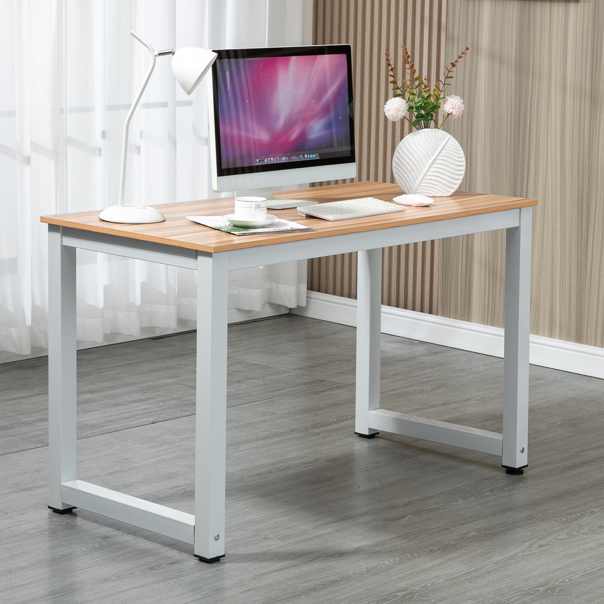 Thanaddo Arbeitstisch 60 x 120 cm Schreibtisch, Kleiner Computertisch,  Bürotisch für Büro | Schreibtische