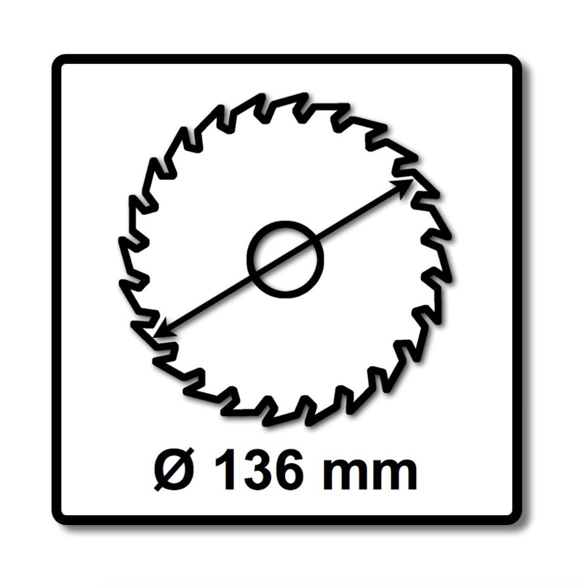 Kreissägeblatt x x 1,4 mm (B- Metall SPECIALIZED 50 für Kreissägeblatt 20 Makita 136 Zähne