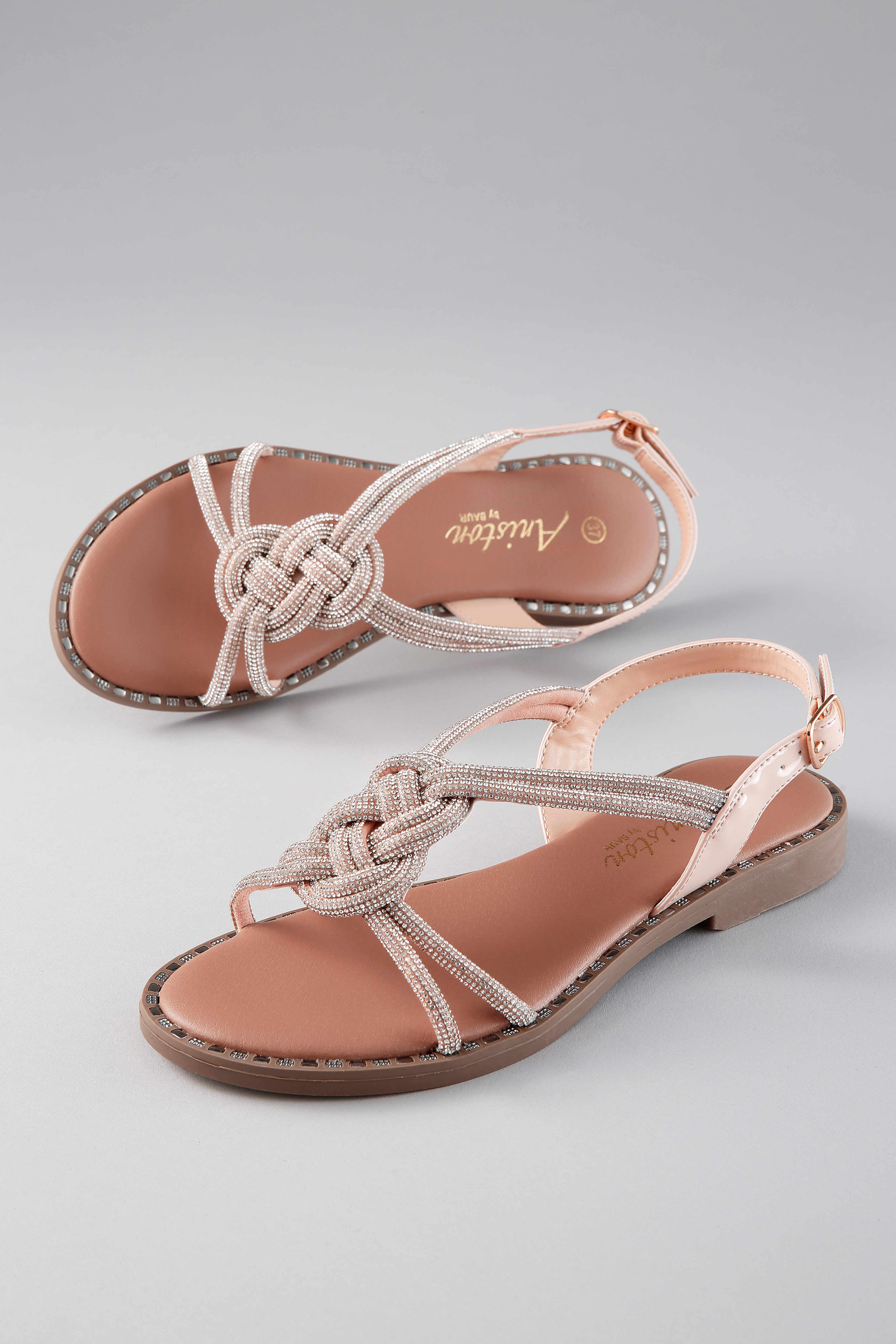 Aniston SHOES Sommerschuh, Riemchensandale mit Glitzerdetails - NEUE KOLLEKTION