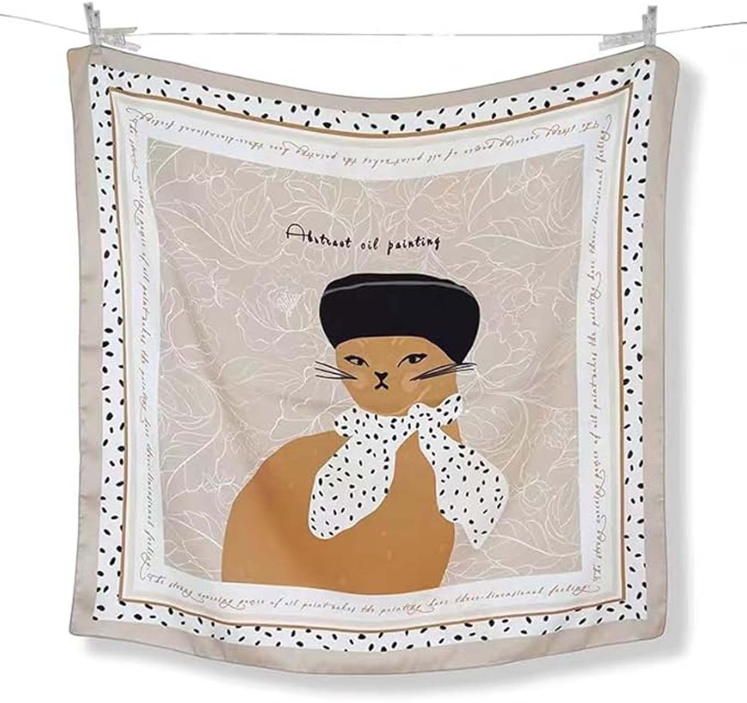 Zaewry Seidentuch Stirnband Quadratischer Haar-Bandanas-Schal für Damen – Bild 5 von 5