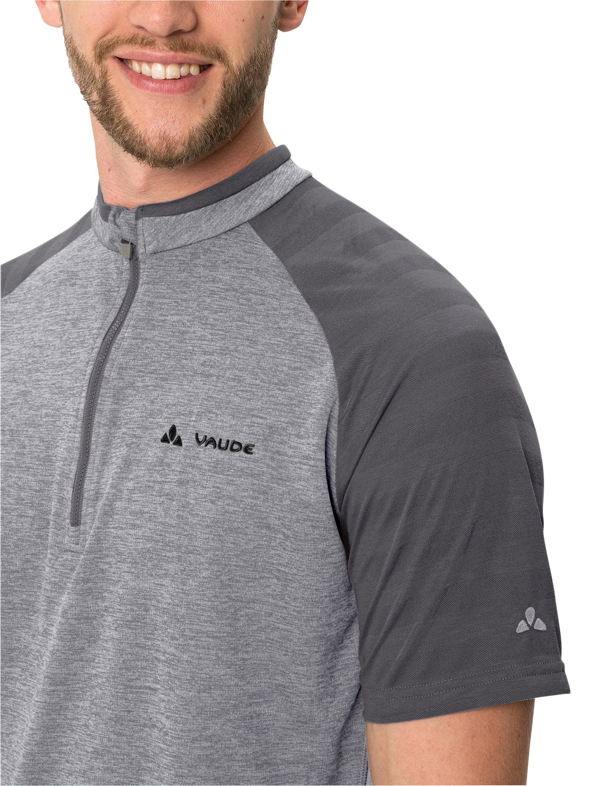 III Grüner Men's VAUDE Knopf grey (1-tlg) Tamaro T-Shirt Shirt melange/iron