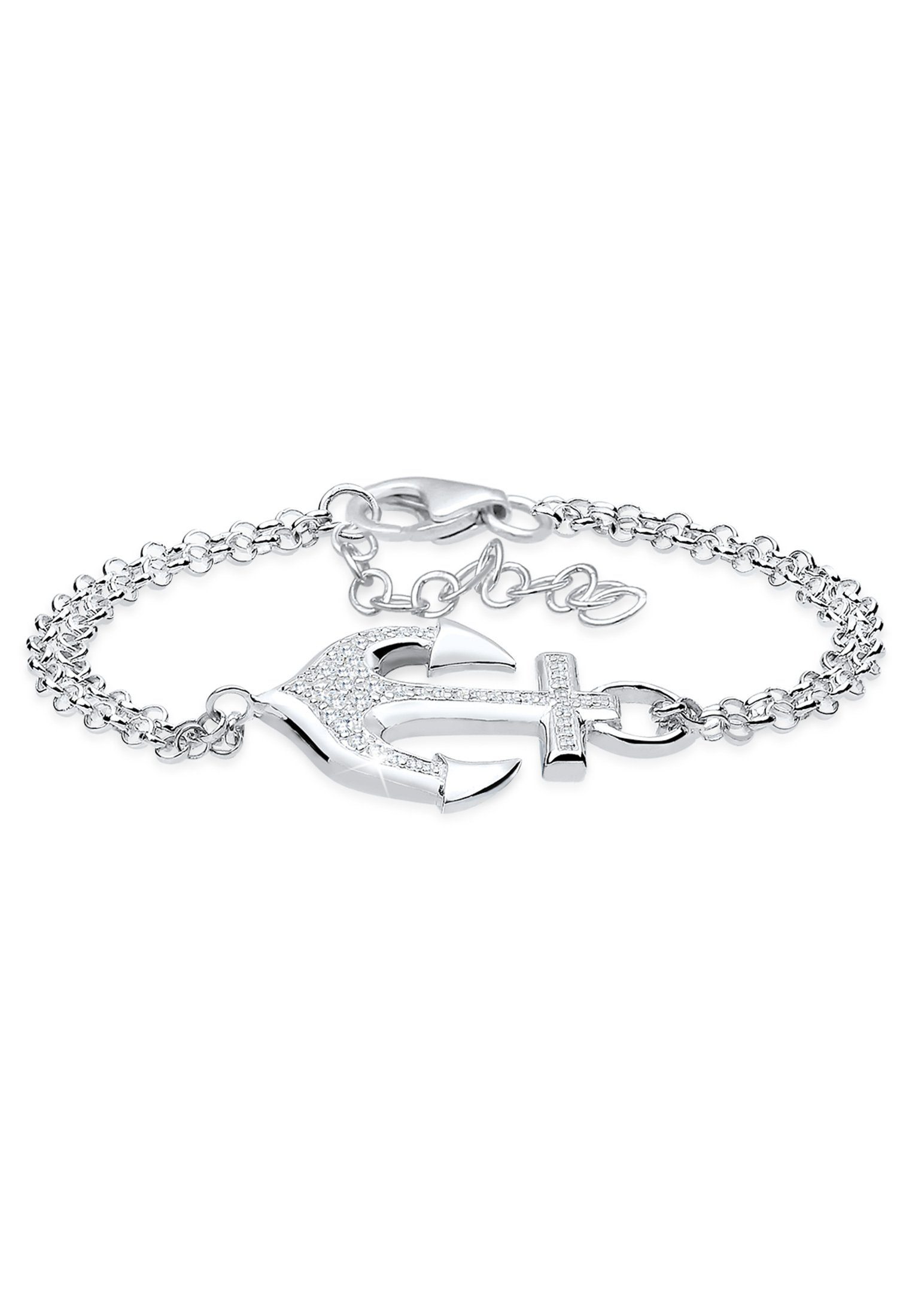 Elli Armband Anker Zirkonia 925 Sterling Silber, Anker | Armbänder