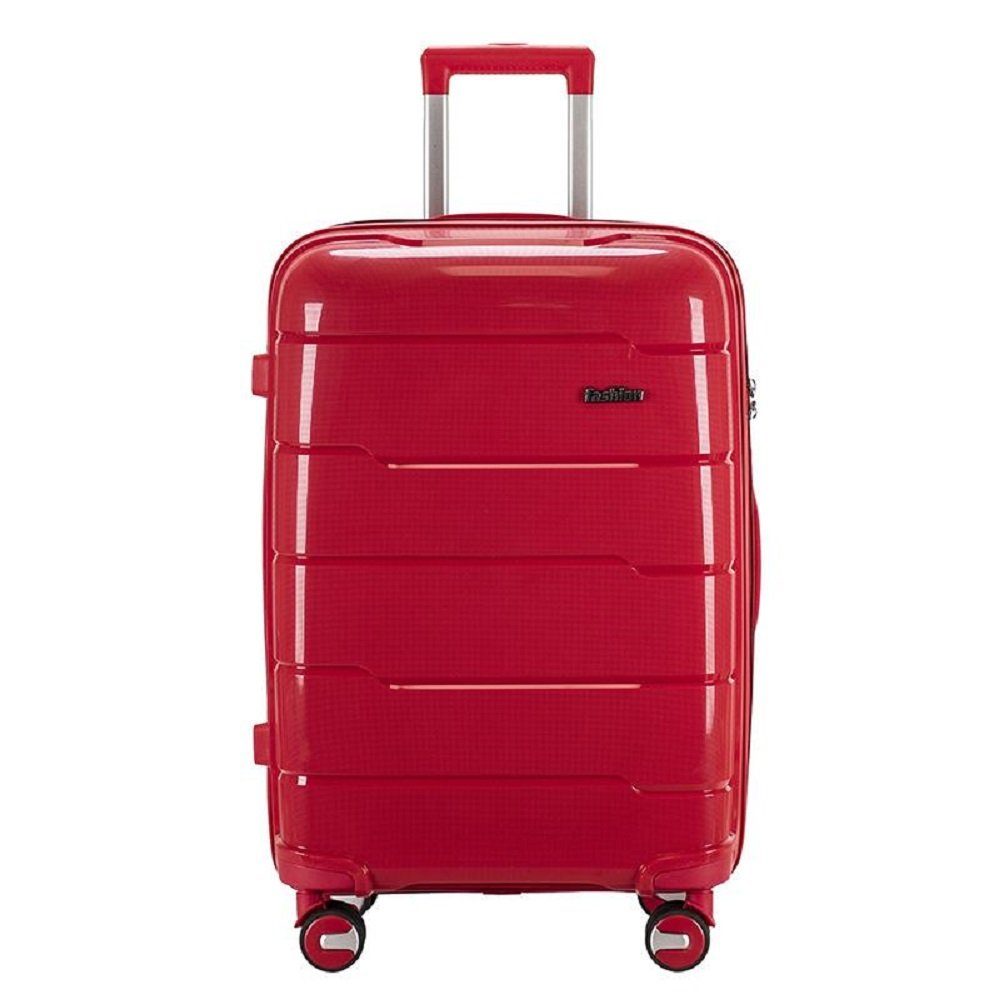 Hartschale Koffer Set Trolley (3 Rot 3 Kofferset, Reisekoffer tlg cofi1453 tlg) Kofferset