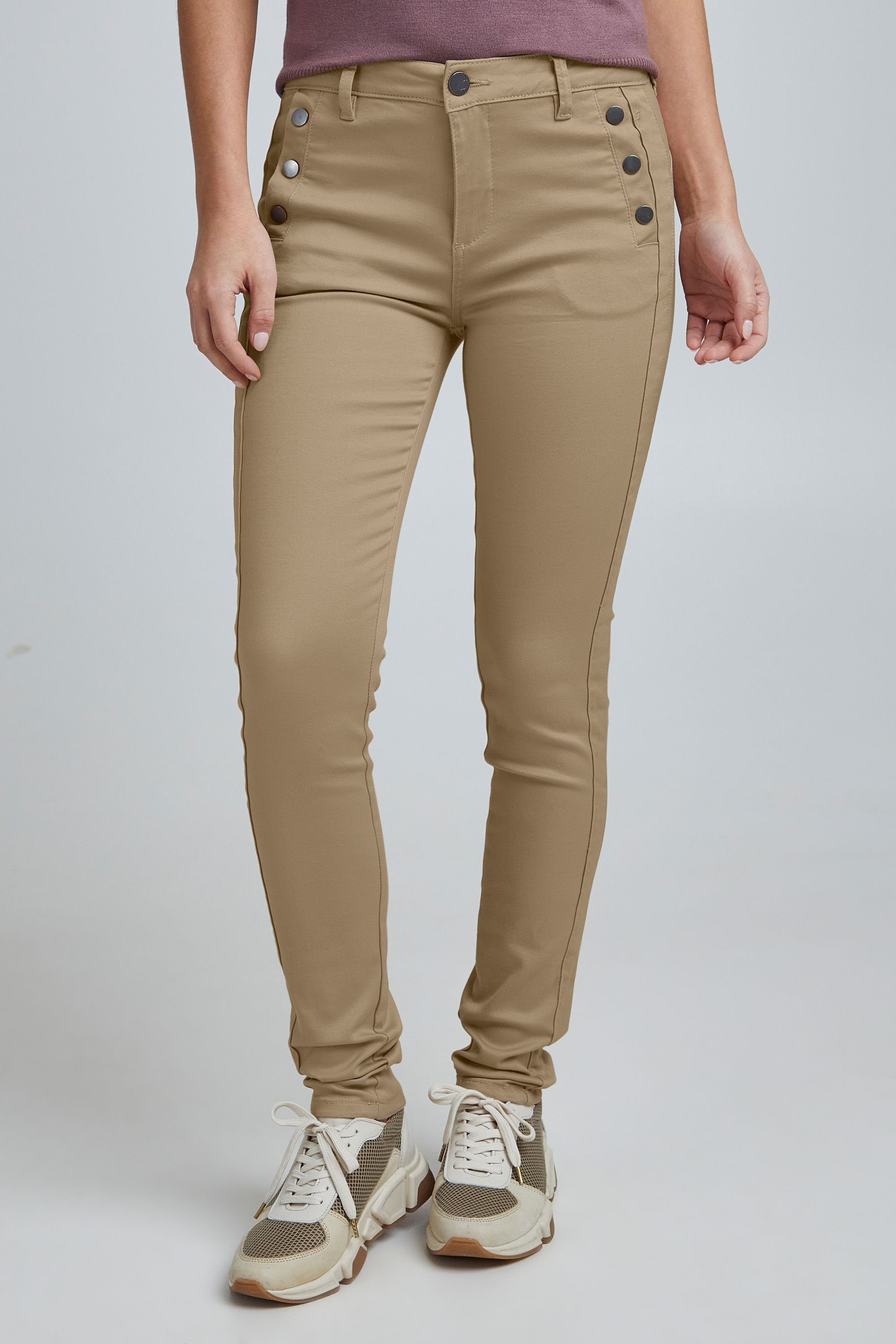 Röhrenhose Tan Fransa fransa 1 Pant FRLOMAX Oxford