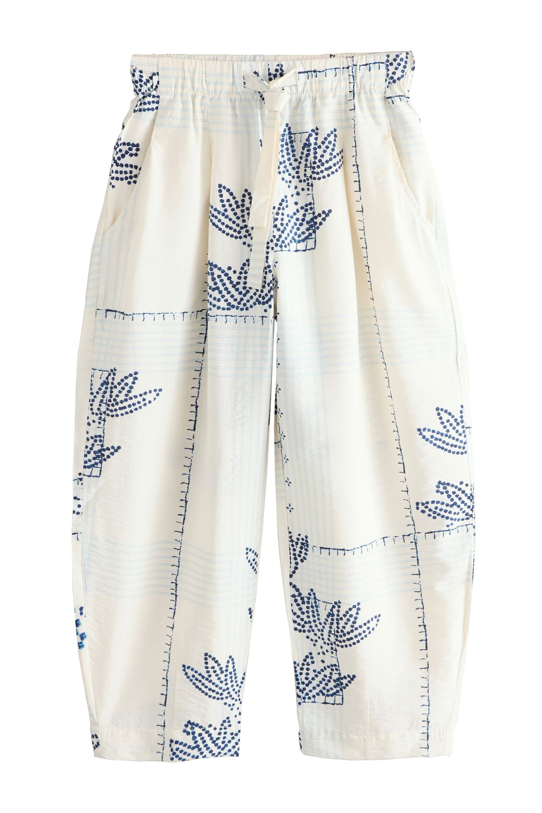 Leinenhose Hose mit Barrel-Bein und Leinenanteil, Petite
