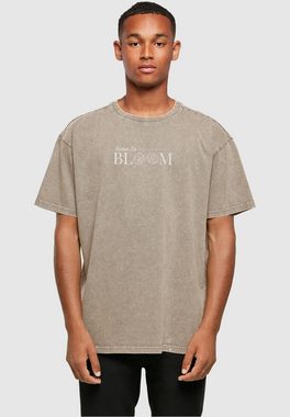 Merchcode T-Shirt Merchcode Herren Time to bloom - Acid Washed Heavy Oversized Tee (1-tlg)