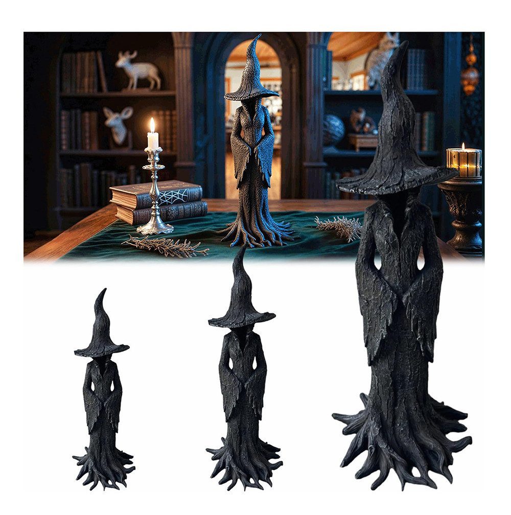 Bomiclss Dekofigur Gothic-Resin-Halloween-Figur, charmante Hexenstatue, dunkle Elfe Dekofigur Deko,Halloween-Festdekoration,20/30/50cm