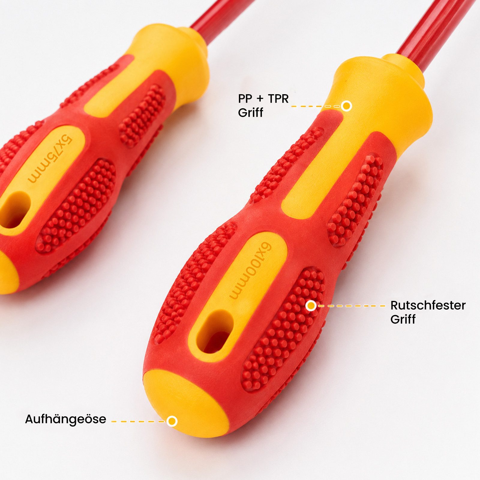 Youyijia Schraubendreher Schraubendreher Set mit Kreuz Schlitz Teststift Aufbewahrungsbeutel – Bild 4 von 5