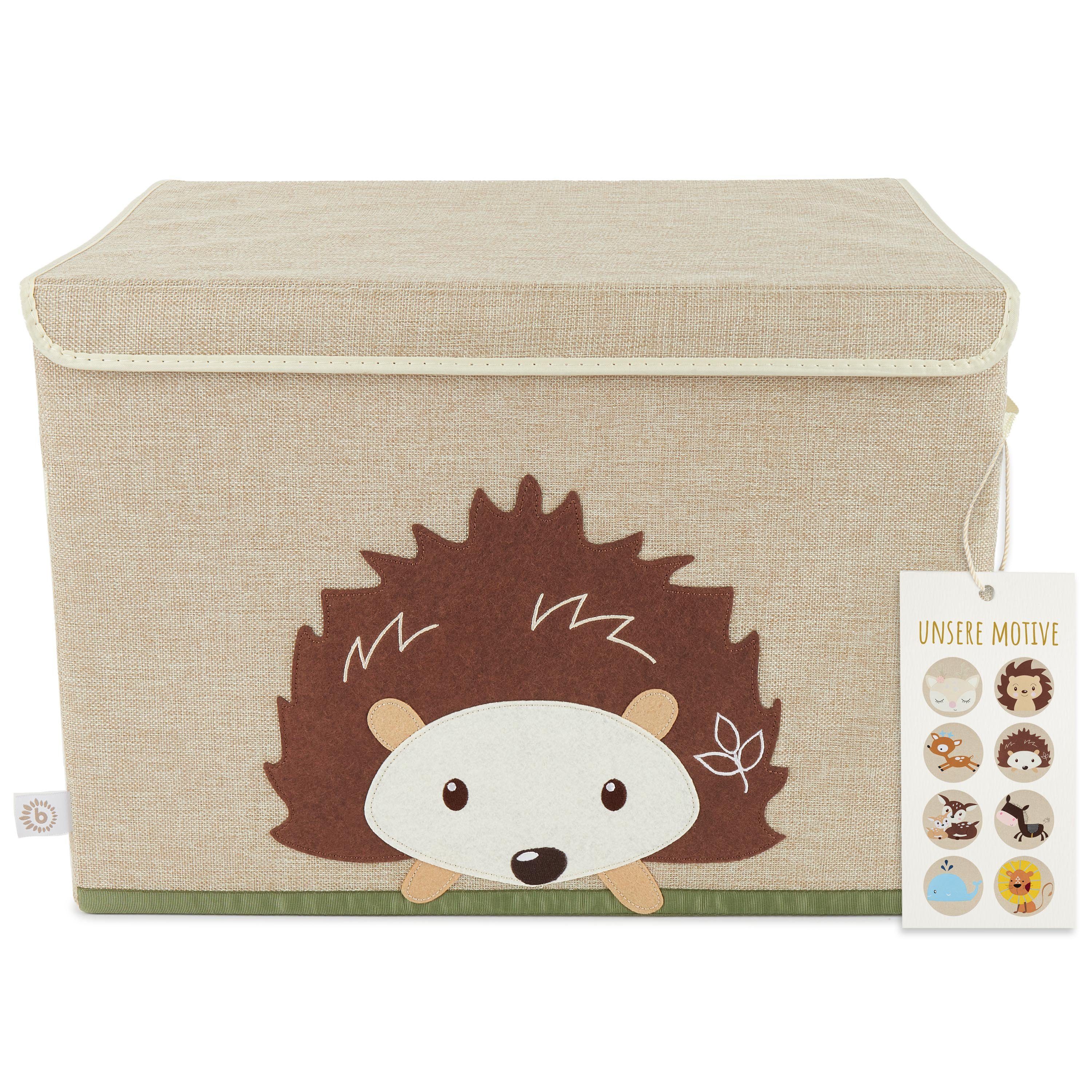 BIECO Spielzeugtruhe Bieco Kinder Aufbewahrungsbox mit Deckel 65L, faltbar Spielzeugkiste