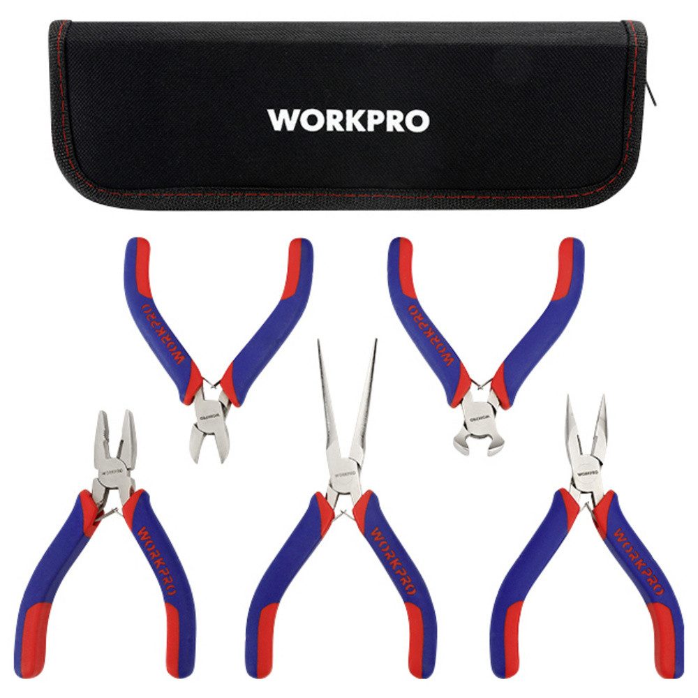 WorkPro Щипцыset WorkPro WP201015 Universal Mini-Zangen Set 5teilig
