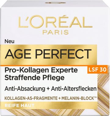 L'ORÉAL PARIS Tagescreme Tagespflege Age Perfect LSF30, mit Collagen