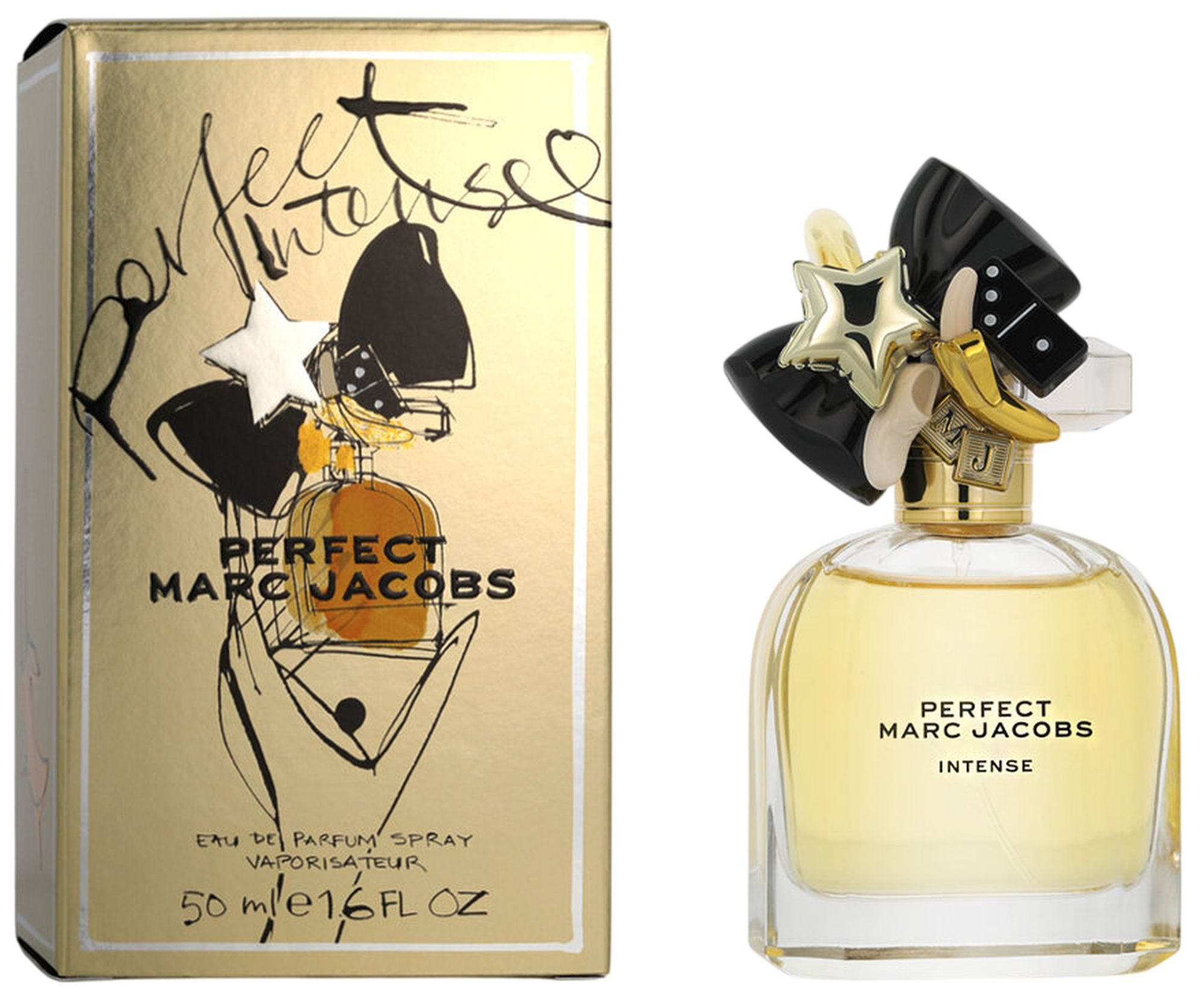 MARC JACOBS Eau de Parfum Perfect Intense EDP Damen Spray, Blumig-süßer Duft mit Narzisse, Jasmin, Mandel und Sandelholz