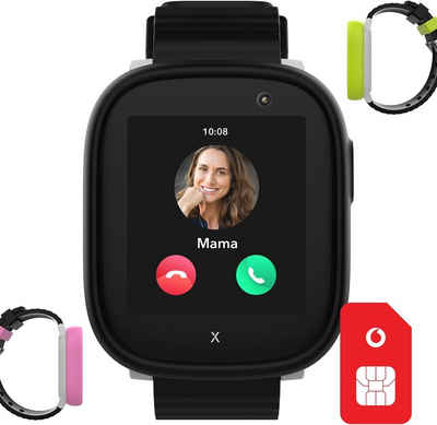 Vodafone Smartwatch (4G), Kinder SIM-Registrierung, Anrufe -Knopf GPS Kamera Loops in Pink Grün