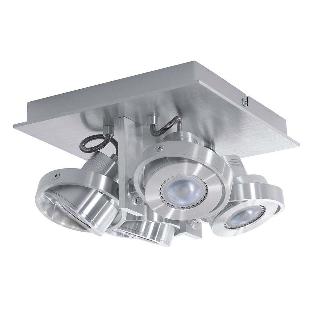 Deckenstrahler LED silber schwenkbar Spotleuchte dimmbar Deckenleuchte Steinhauer LIGHTING LED Deckenspot,