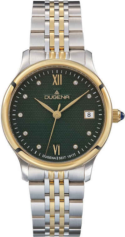 Dugena Quarzuhr Florenz, 4461083, Armbanduhr, Damenuhr, Datum, Saphirglas