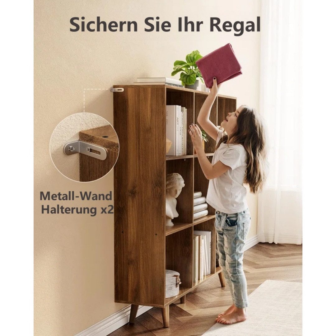 Totnz Bücherregal 5 Etagen mit 9 günstig online kaufen