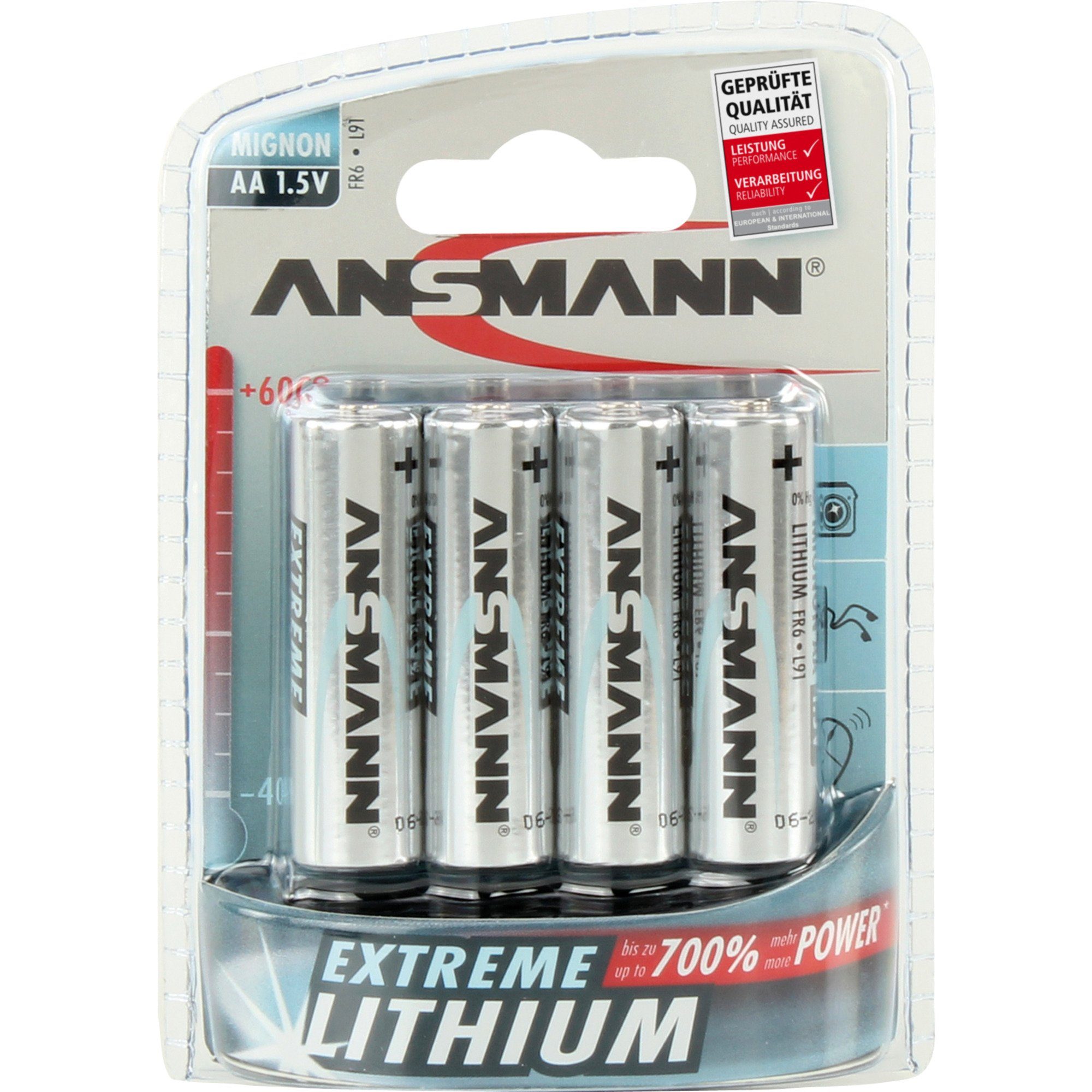 ANSMANN AG Extreme Lithium Mignon AA Batterie
