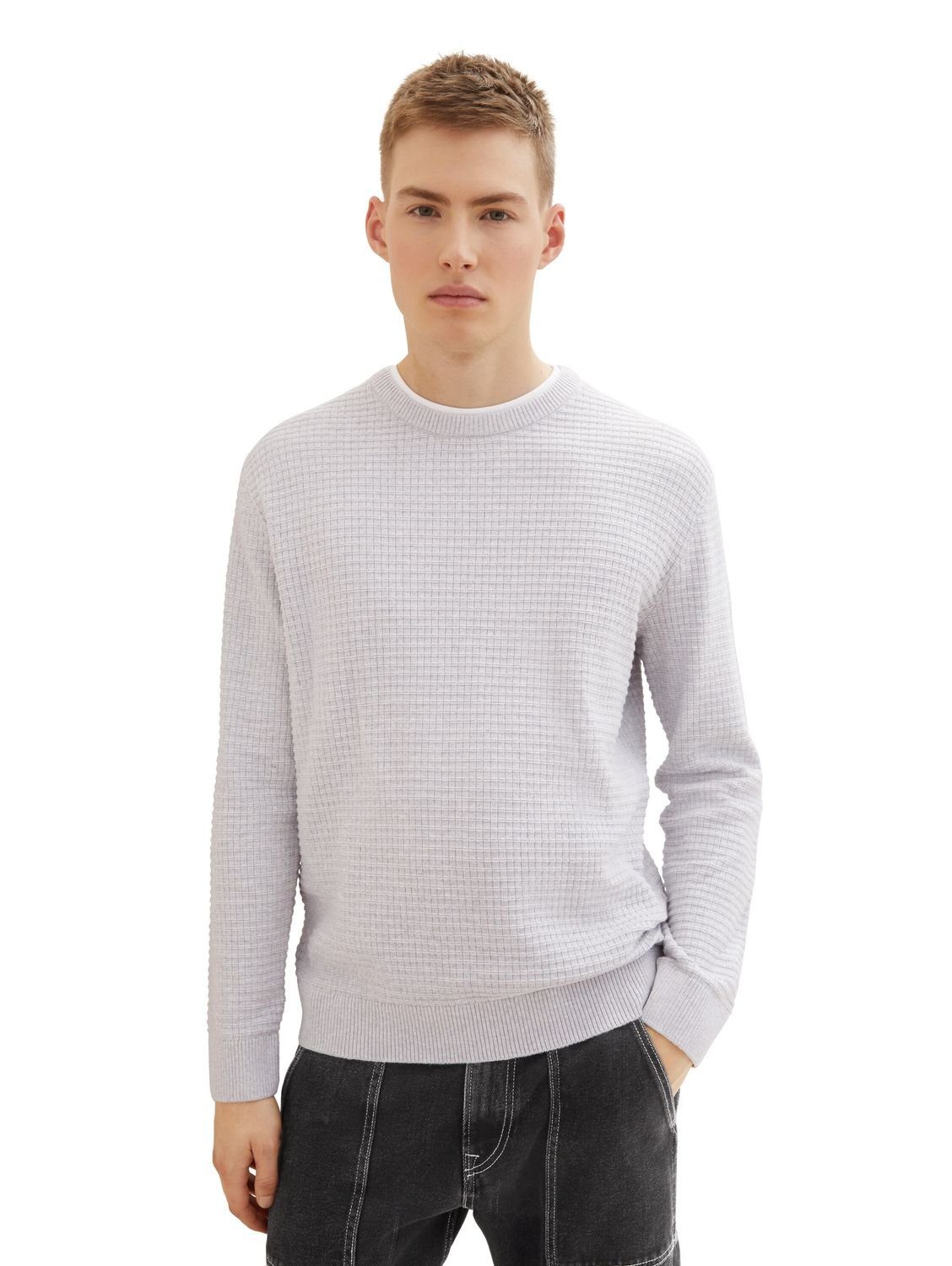 TOM TAILOR Denim Strickpullover STRUCTURED DOUBLELAYER günstig online kaufen