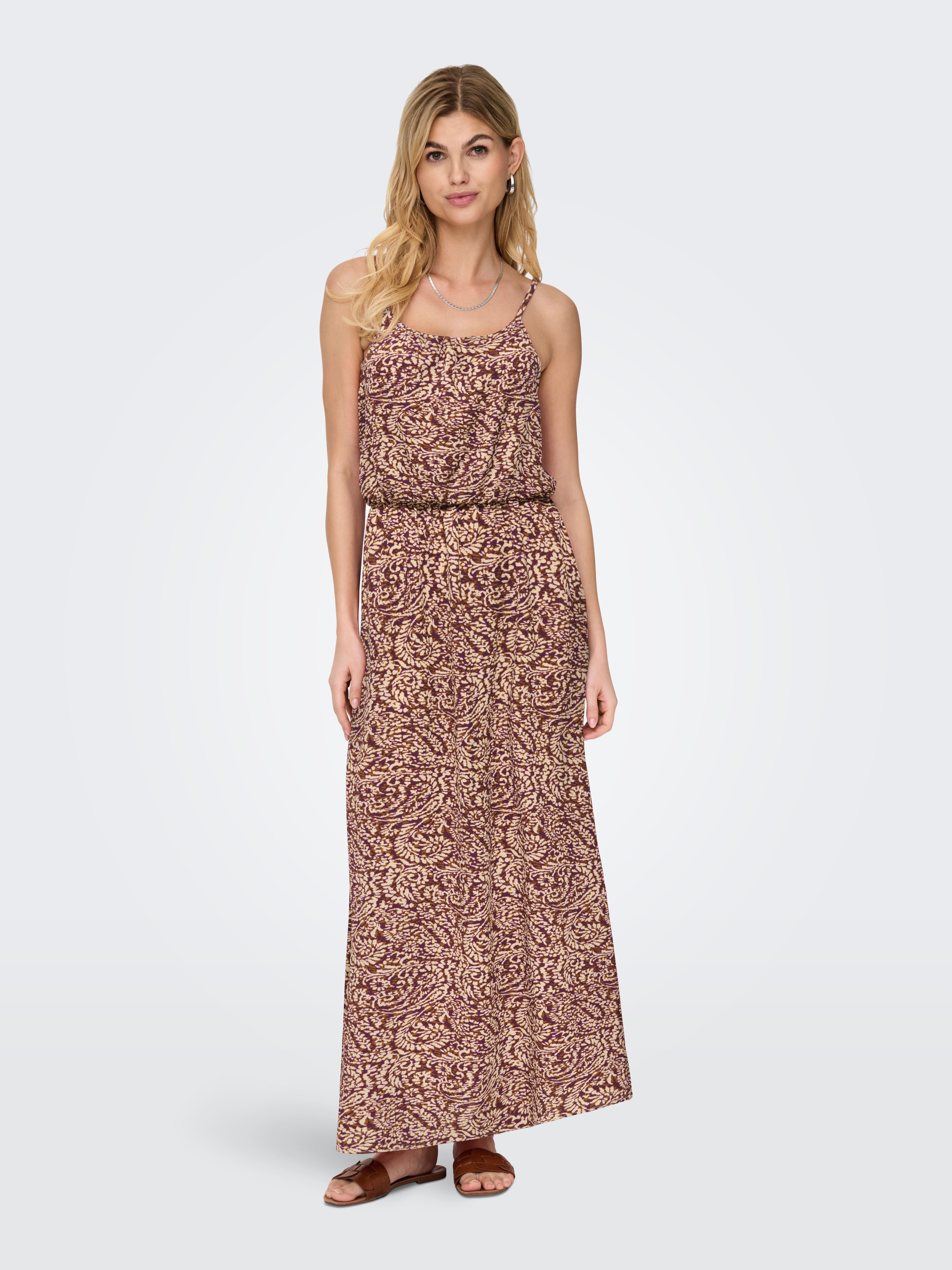 ONLY Maxikleid ONLWINNER S/L MAXI DRESS NOOS PTM Materialmix, regular fit