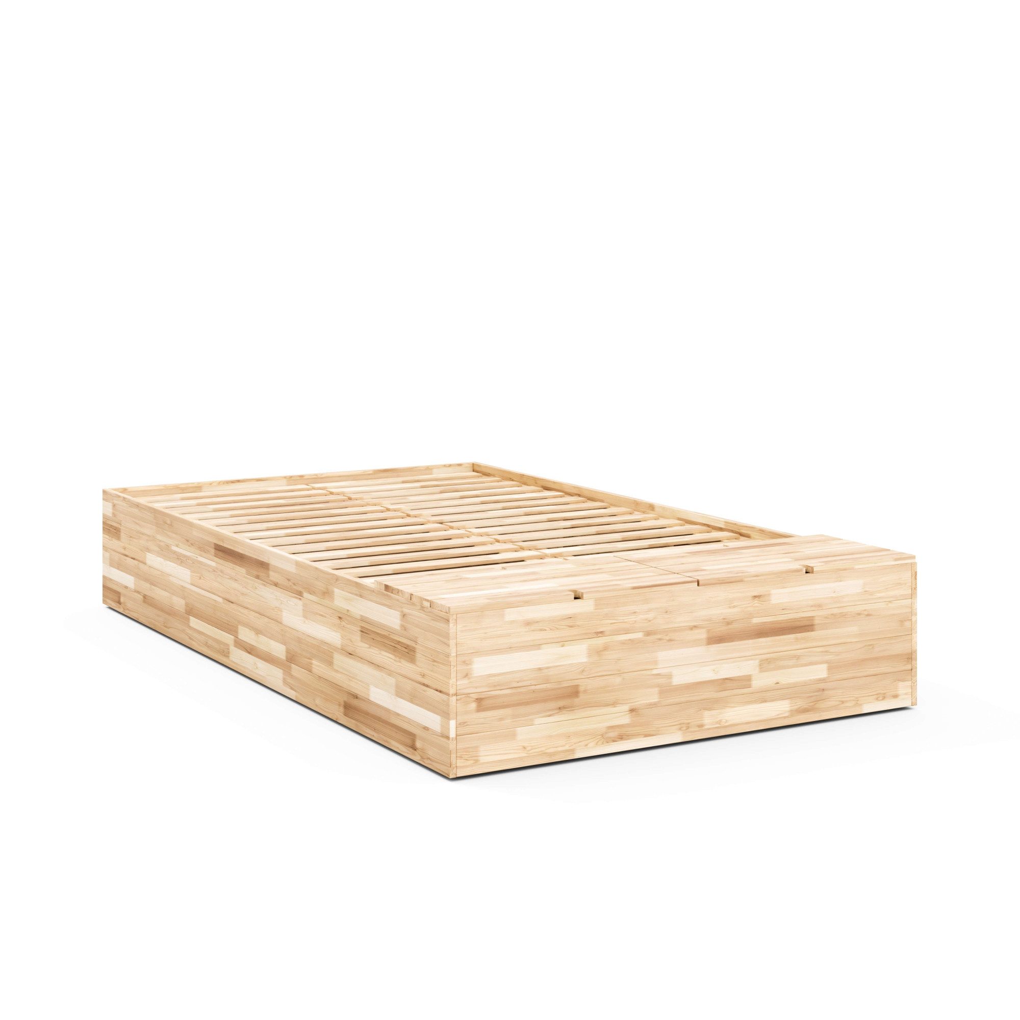 Karup Design Bettgestell Basement Bed, Stauraumbett, Bett optional mit oder ohne Sitzbank, Bett mit integriertem Stauraum, inkl Lattenrost, FSC®zertifiert