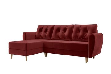 99rooms Ecksofa Canaria, L-Form, Eckcouch, Sofa, Sitzkomfort, mit Bettfunktion, mit Bettkasten, Modern Design