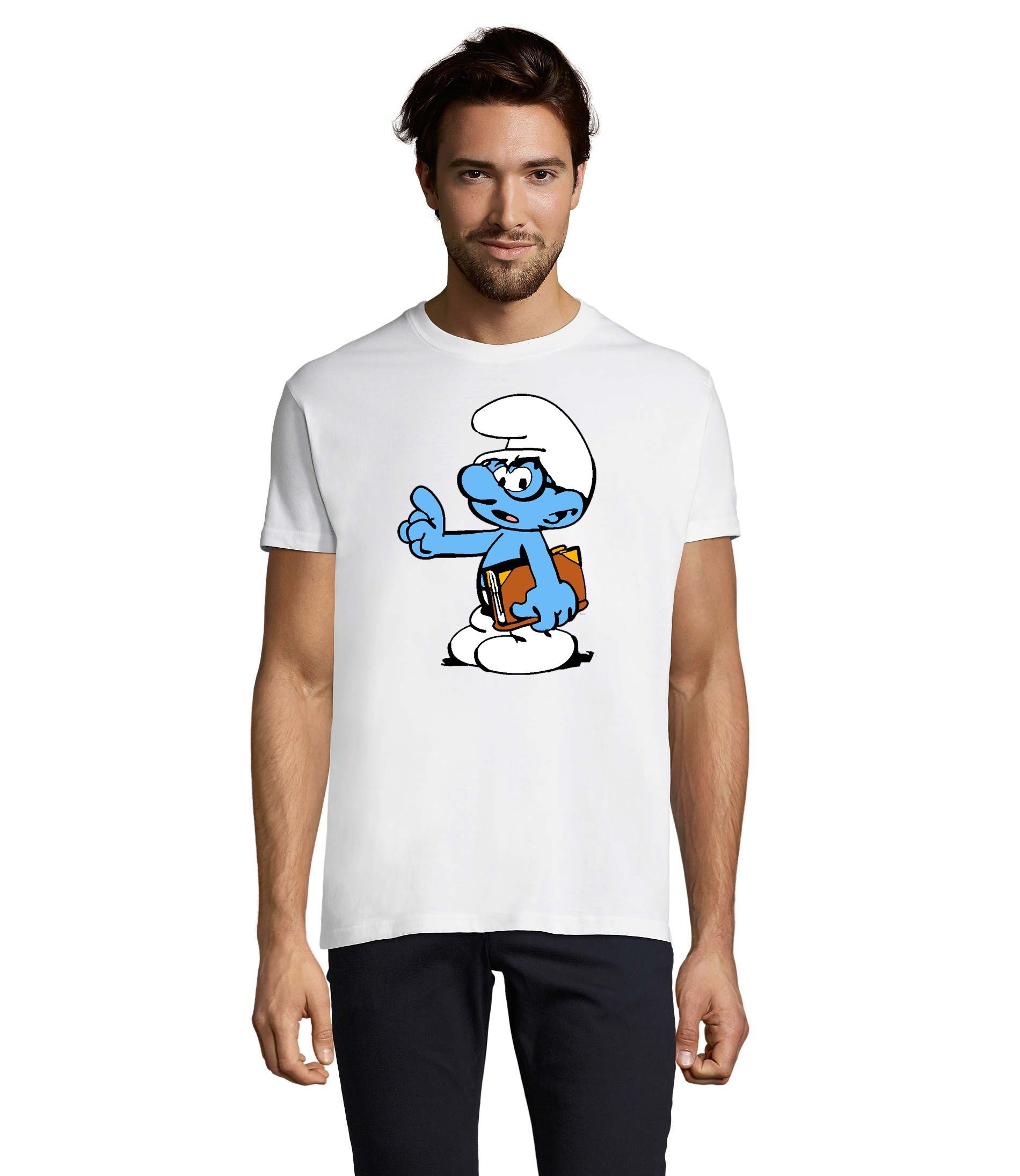 Blondie & Brownie T-Shirt Herren Schlaubi Schlumpf Buch Schlumpfhausen Schlumpfine