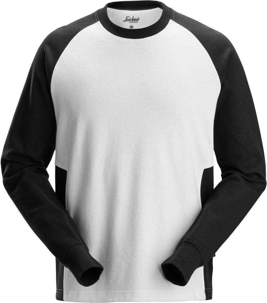 Rundhalspullover 2-Farben Sweatshirt