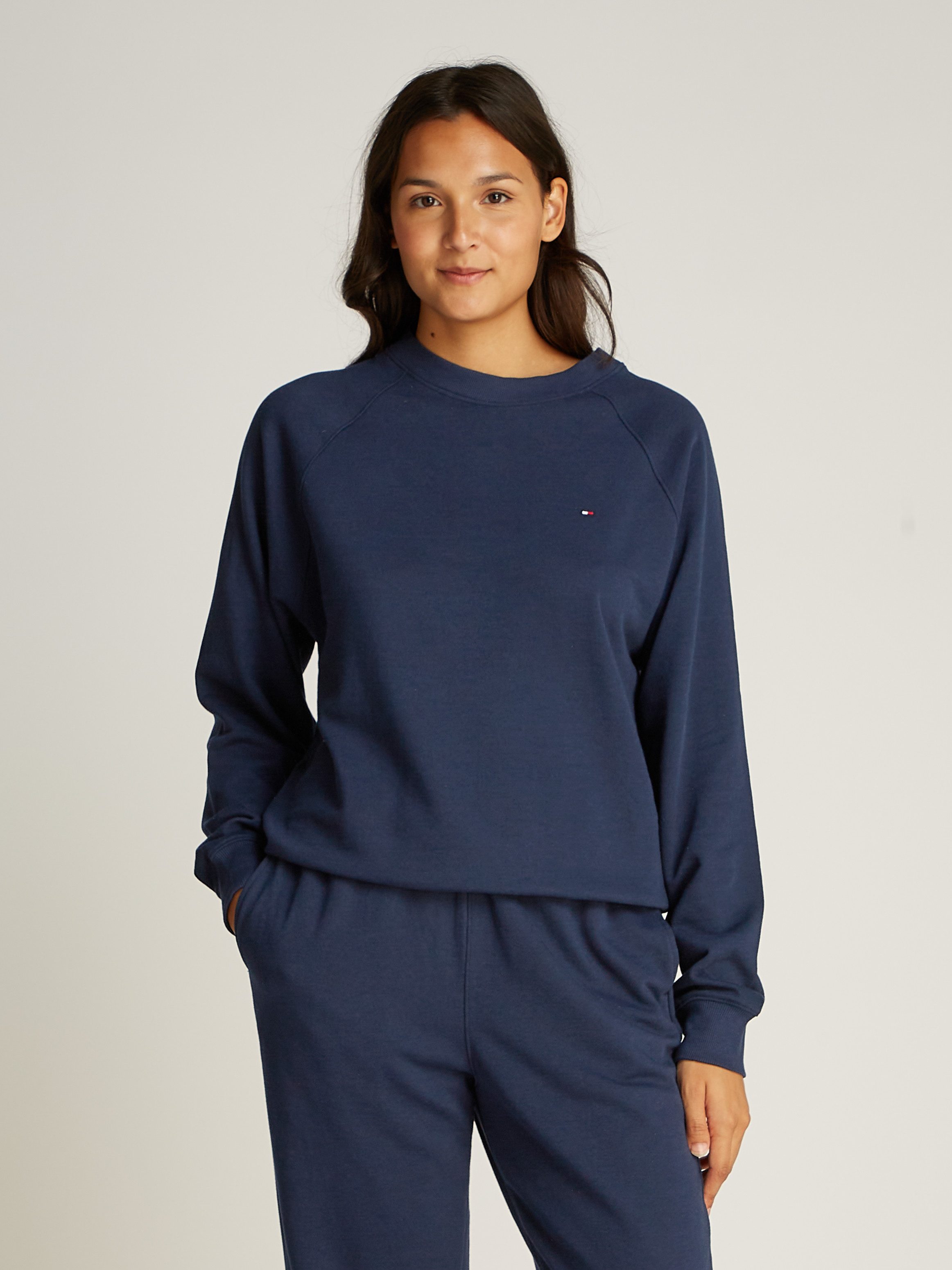 Tommy Hilfiger Underwear Sweatshirt TRACK TOP mit Logostickerei