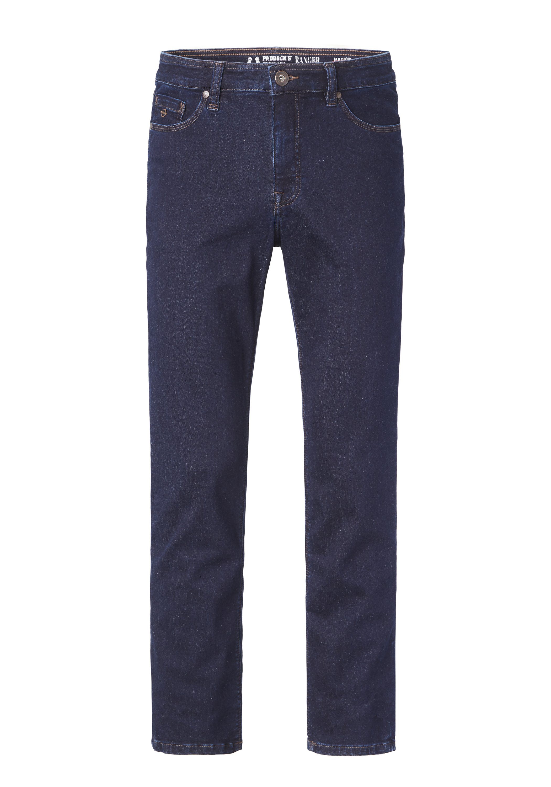 Paddock`s Herren Jeans Ranger Pipe - Slim Fit - Blau - Blue/Black Motion & günstig online kaufen