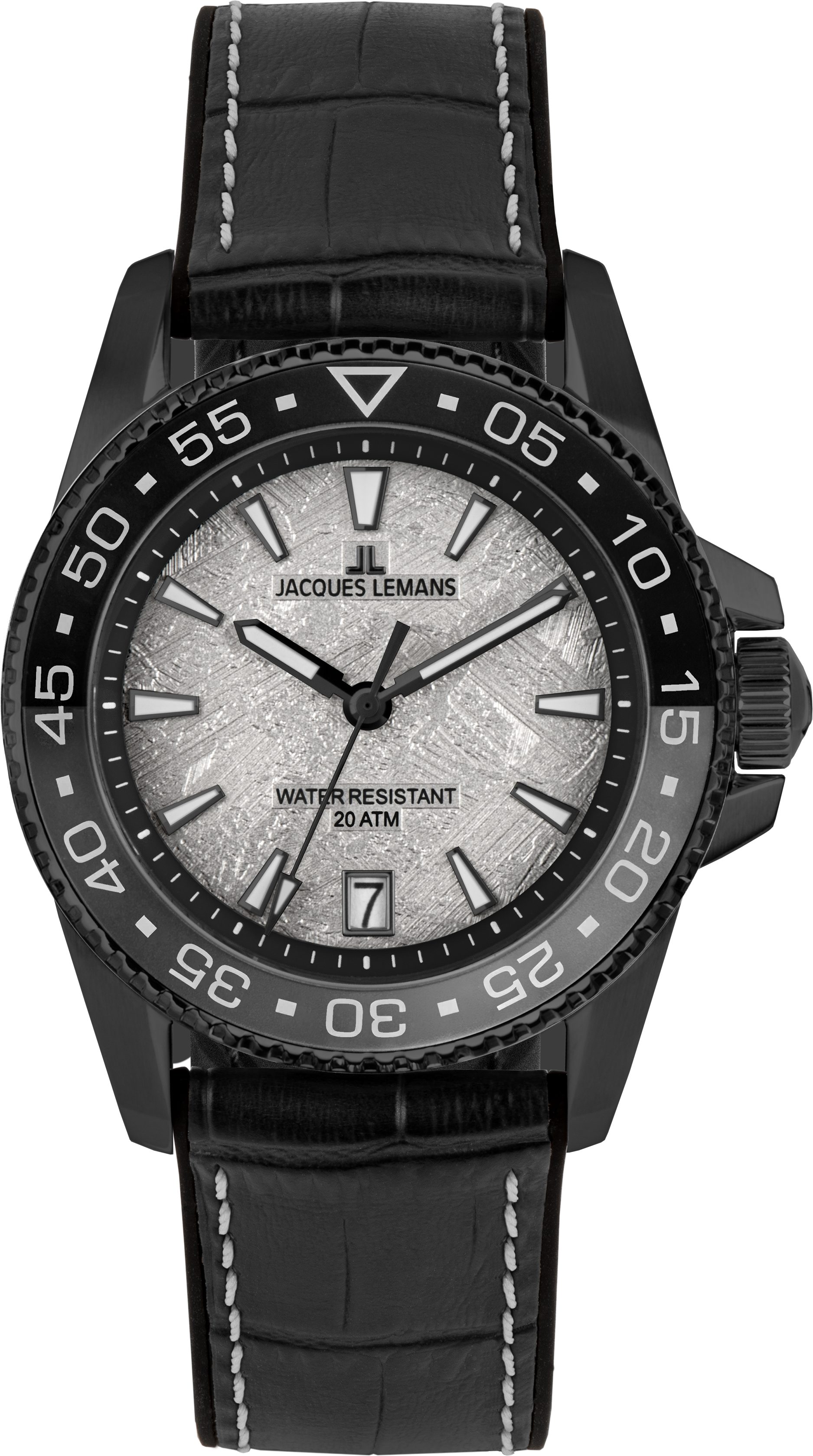 Jacques Lemans Quarzuhr Liverpool Diver 1-2205O, Armbanduhr, Herrenuhr, analog, Tag