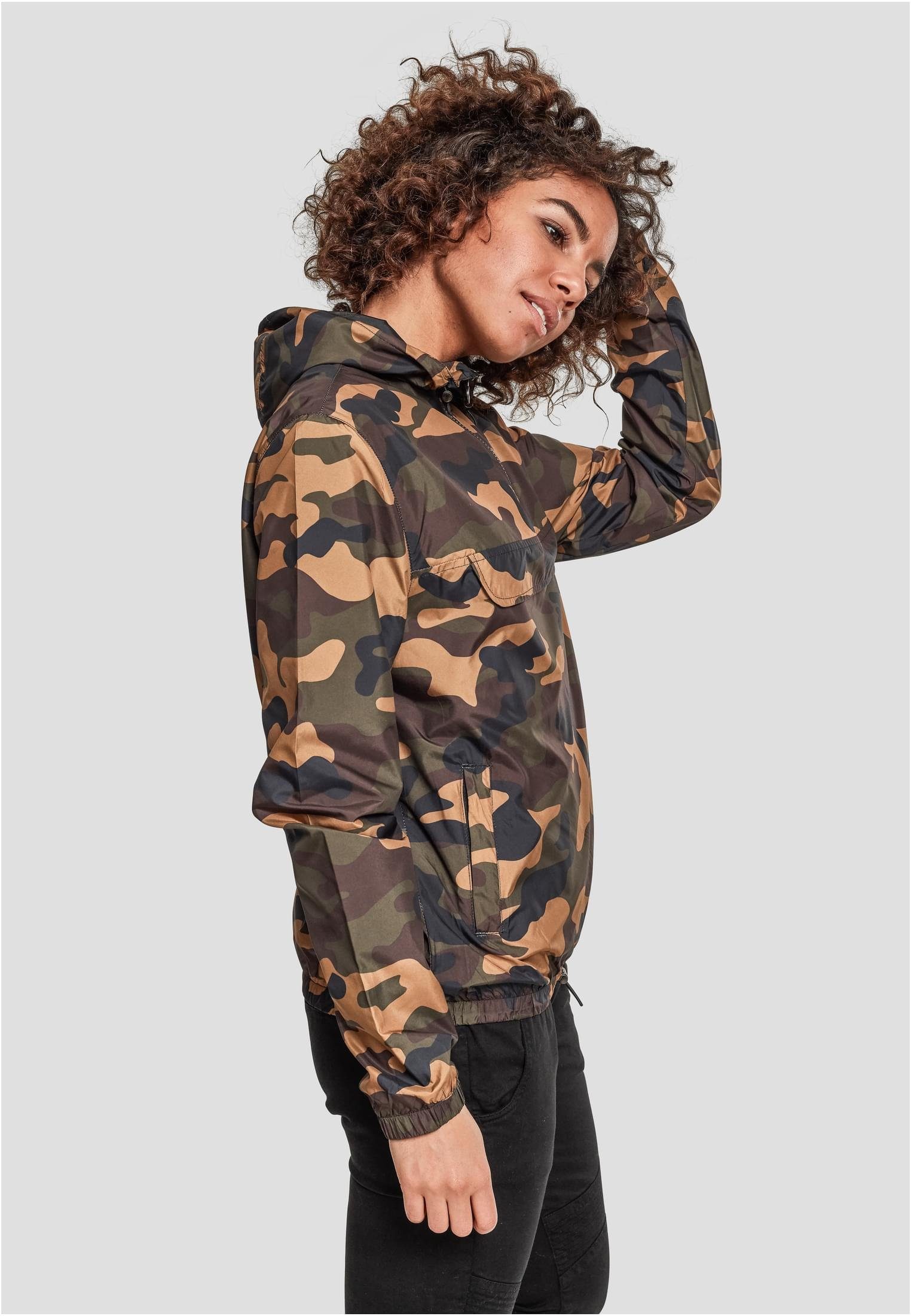 Ladies Jacket woodcamo Damen Pull Outdoorjacke URBAN (1-St) CLASSICS Camo Over