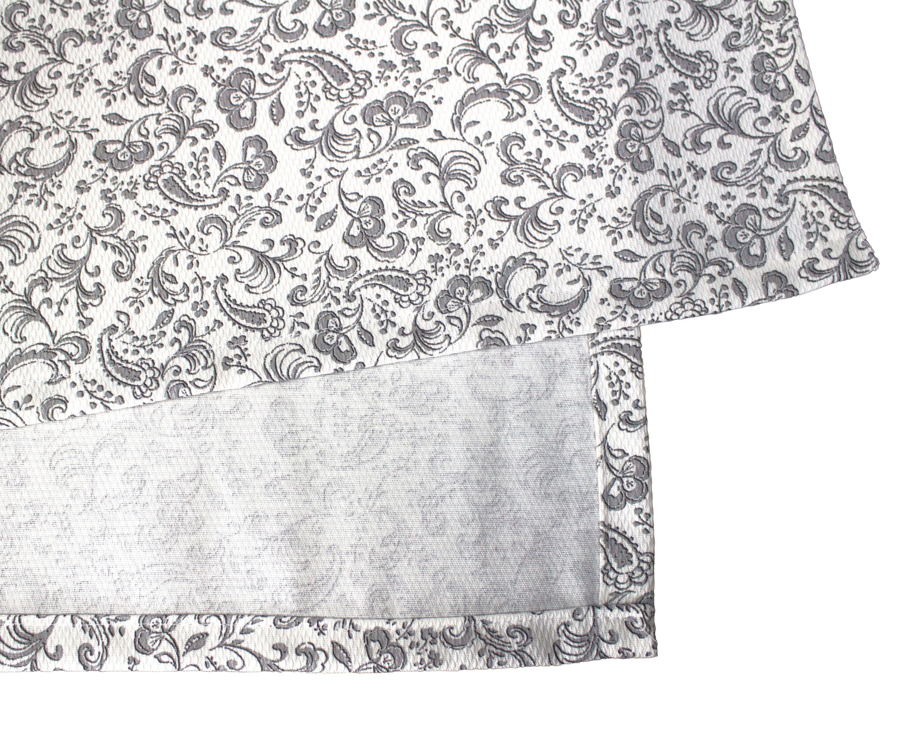 Vorhang Shaylee, (1 VHG, St), blickdicht Kräuselband grau