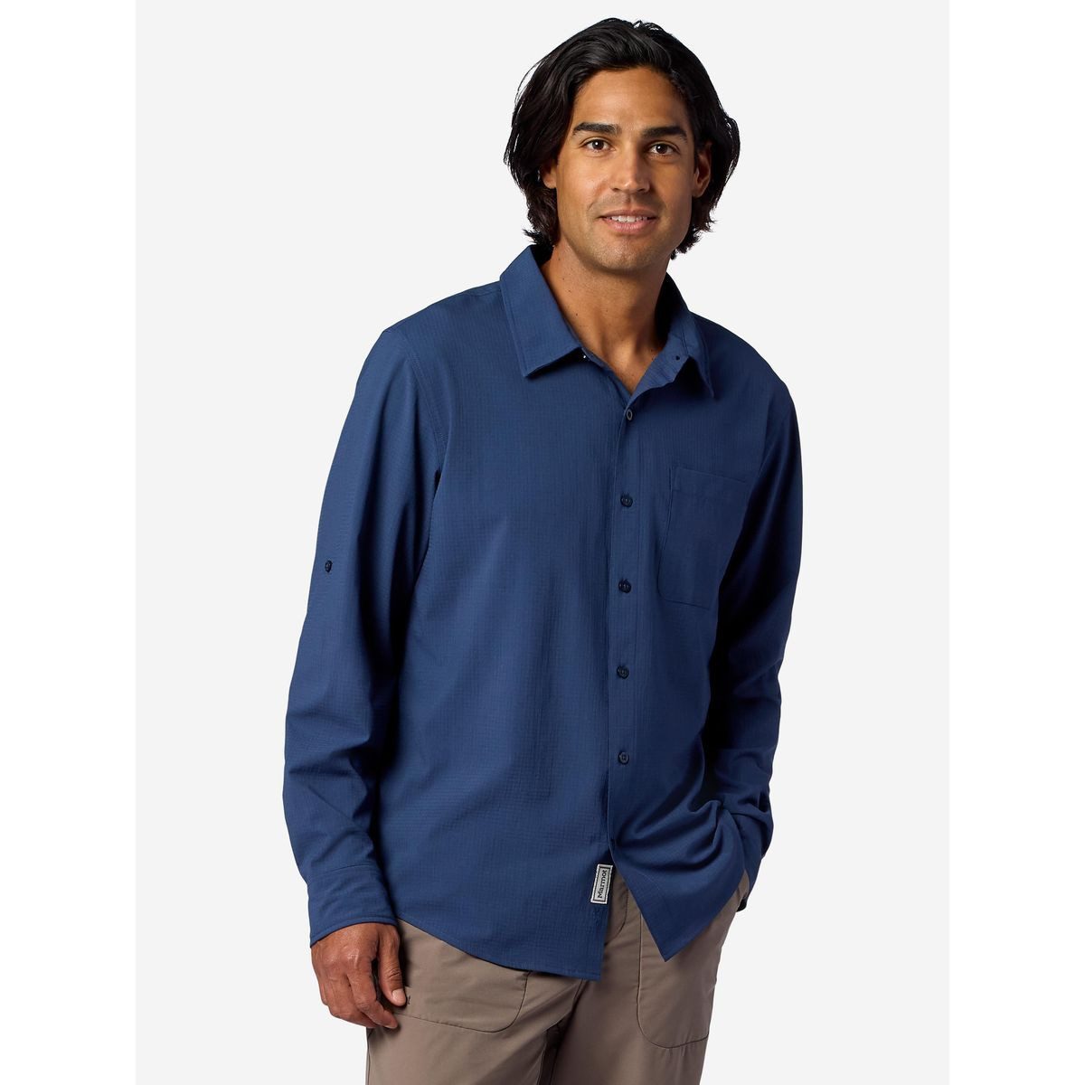 Marmot Outdoorbluse Airexchange Long Sleeve Shirt Hoch atmungsaktives und schnell trocknendes Langarmhemd für optimalen