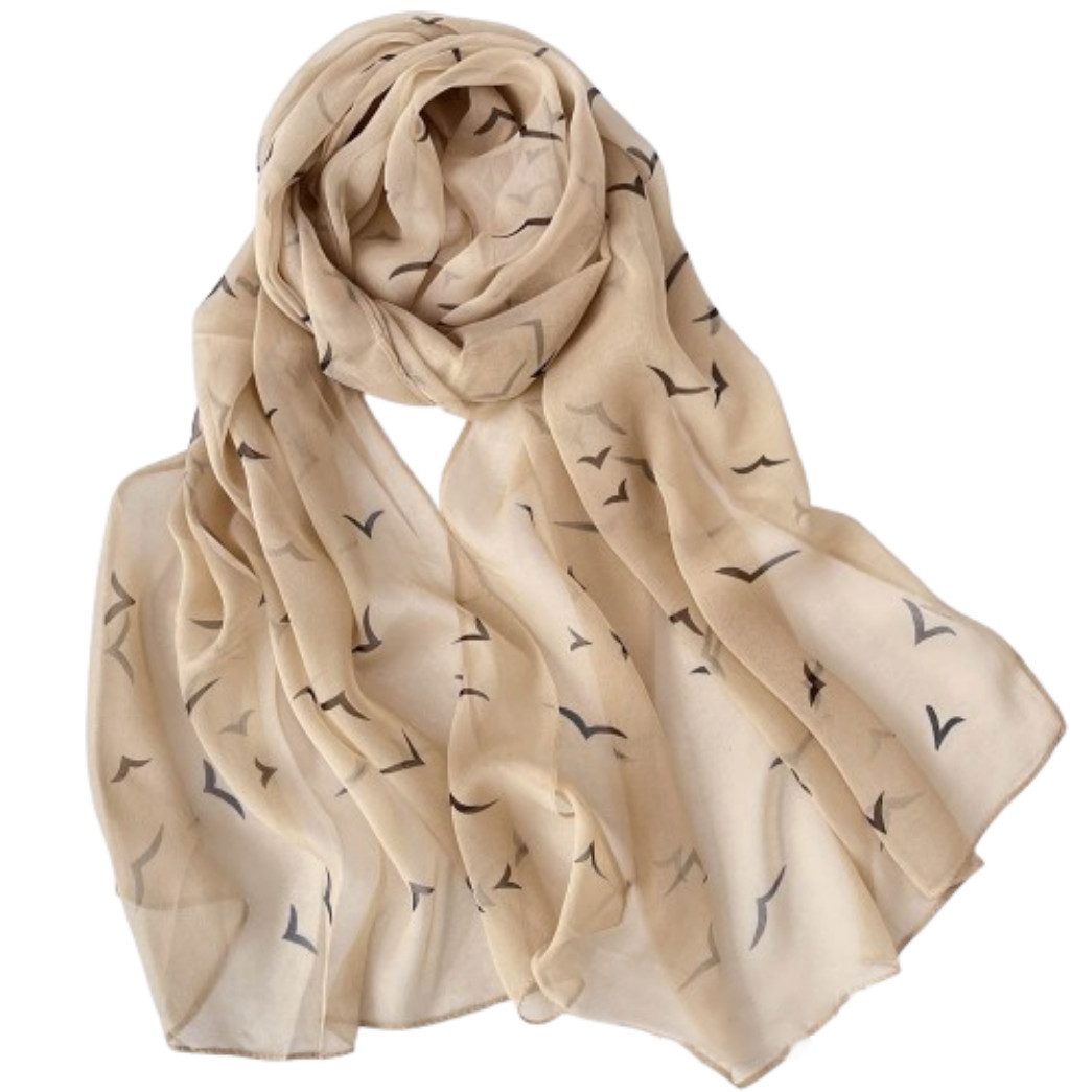 Modeschal Sommerschal Damen Dünn Chiffon Schal Leicht für Strand Alltag