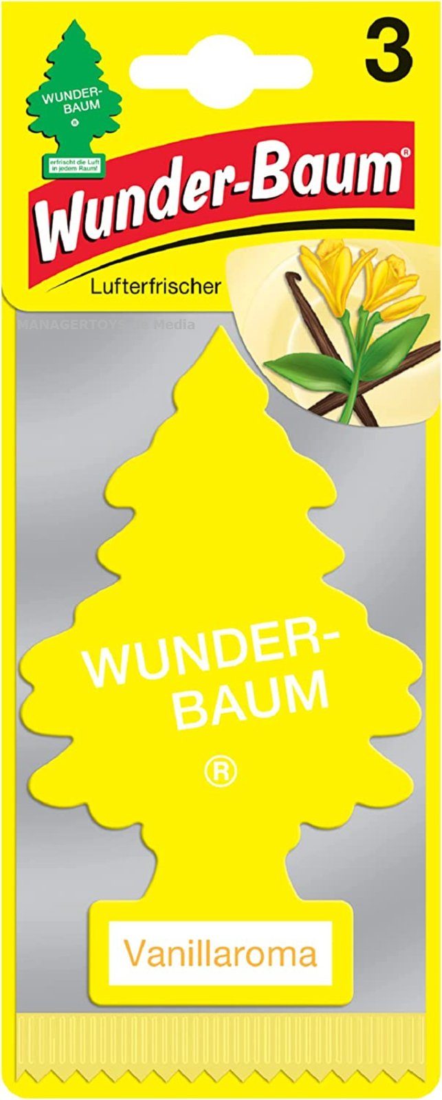 Tree 3er Hänge-Weihnachtsbaum little Set Stück Vanille Wunder-Baum Vanilla drei Wunderbaum