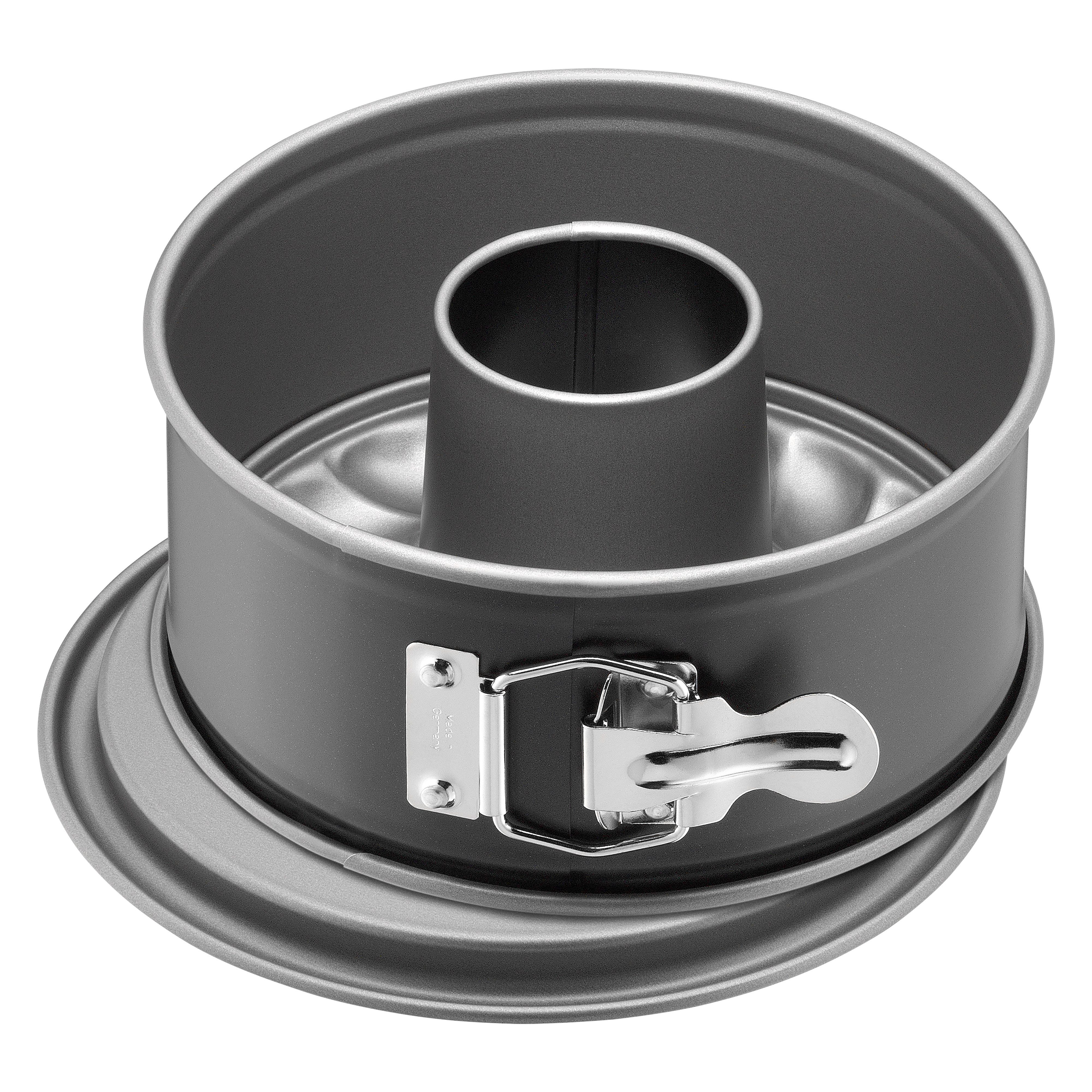 Kaiser Форми для випічки Springform Inspiration, (3-tlg), Flachboden, Rohrboden, für Torten/Rührkuchen/Gugelhupf, Stahl